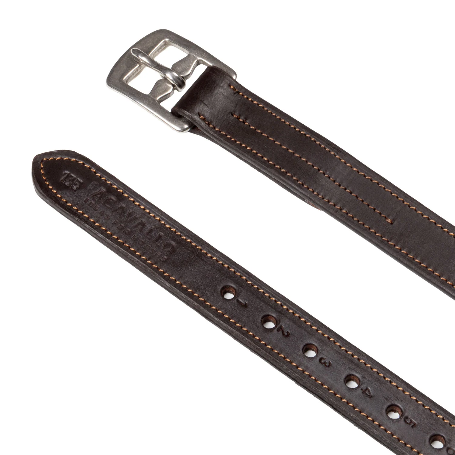 Acavallo Calfskin Stirrup Leathers Internal Reinforcement - Image 4