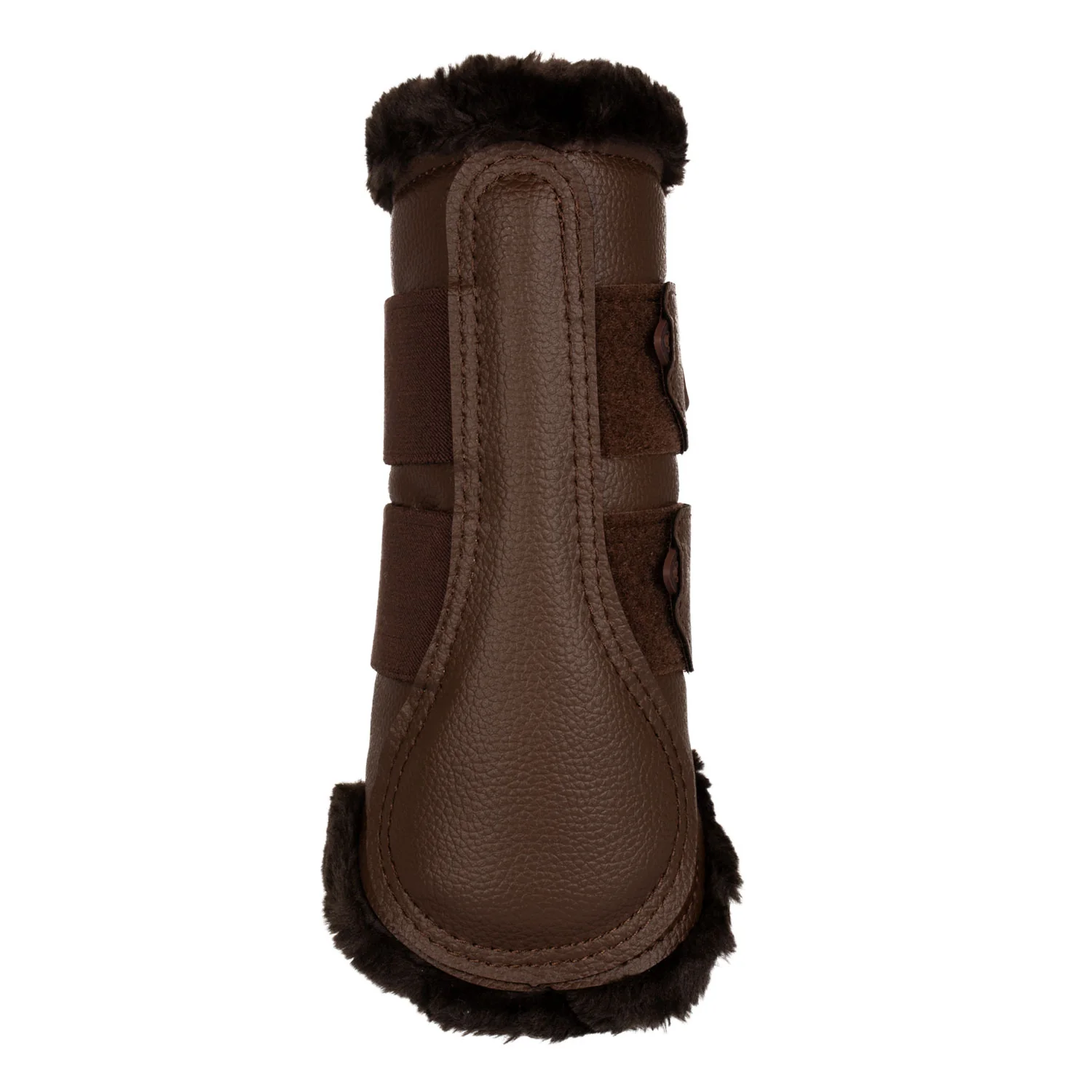 Acavallo Front Brushing Boots Eco-Leather & Faux Sheepskin - Image 3
