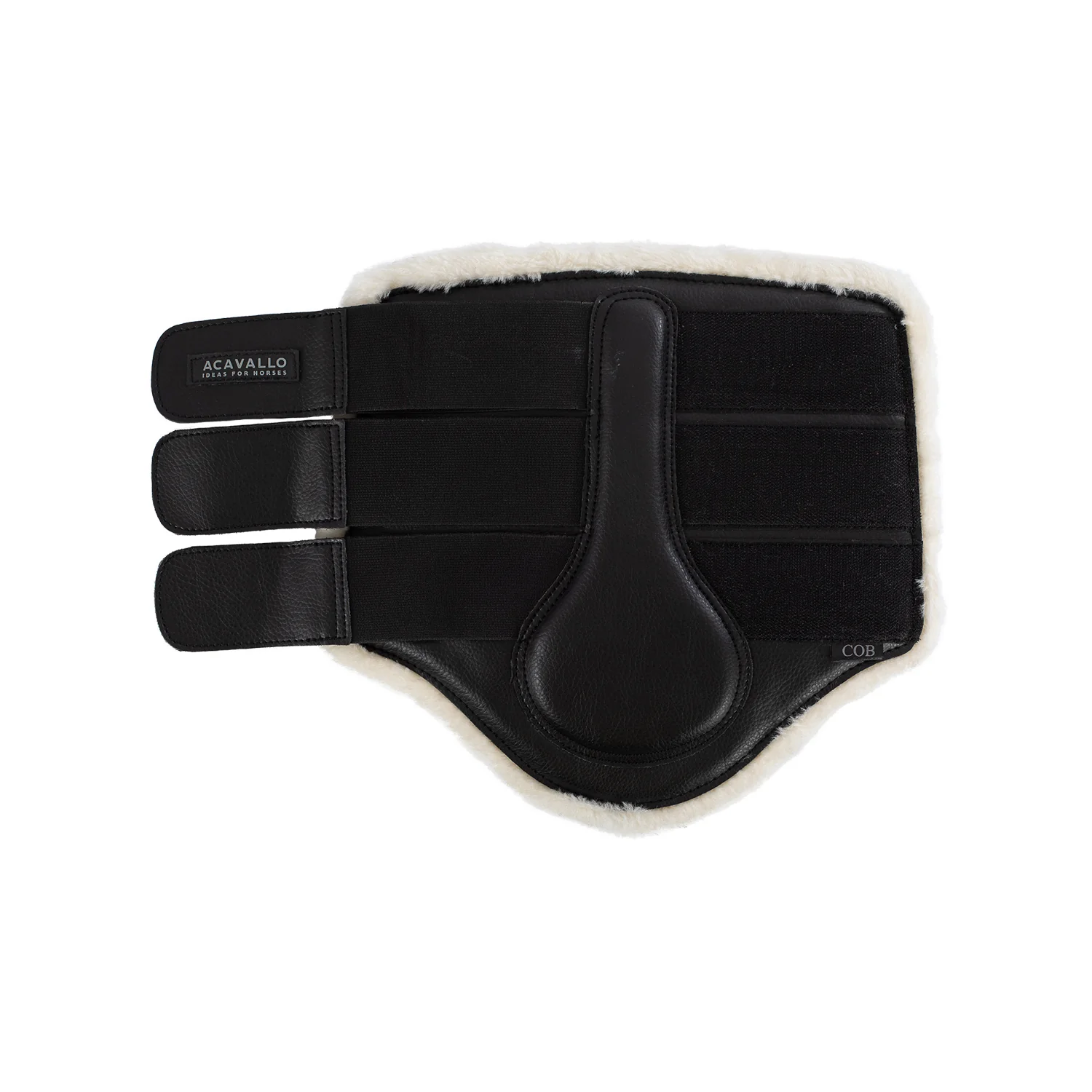 Acavallo Hind Brushing Boots Faux Sheepskin & Triple Hook-And-Loop Closure - Image 14