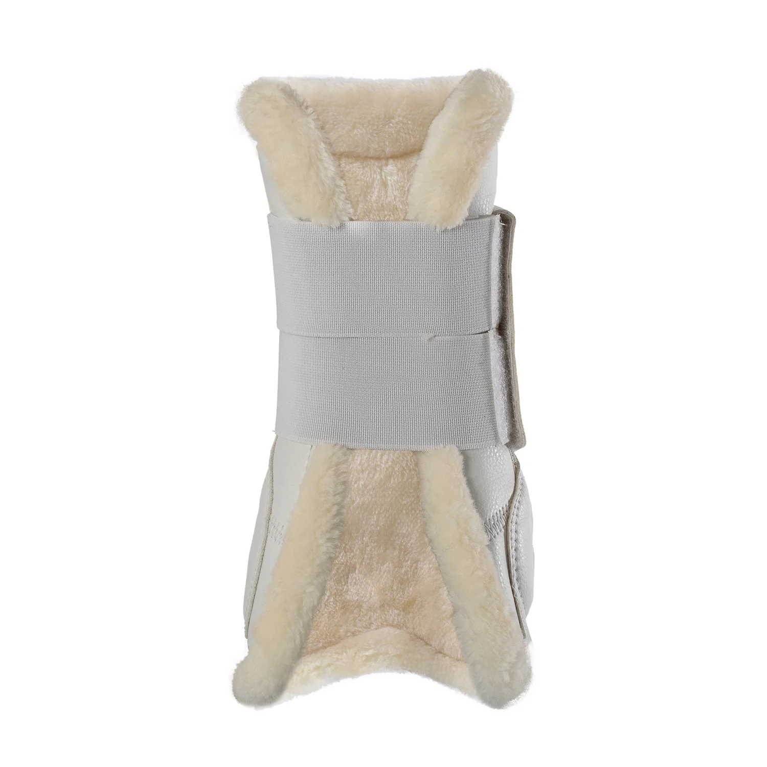 Acavallo Jumping Tendon Boots Faux Sheepskin & Hook-And-Loop Closure - Image 4