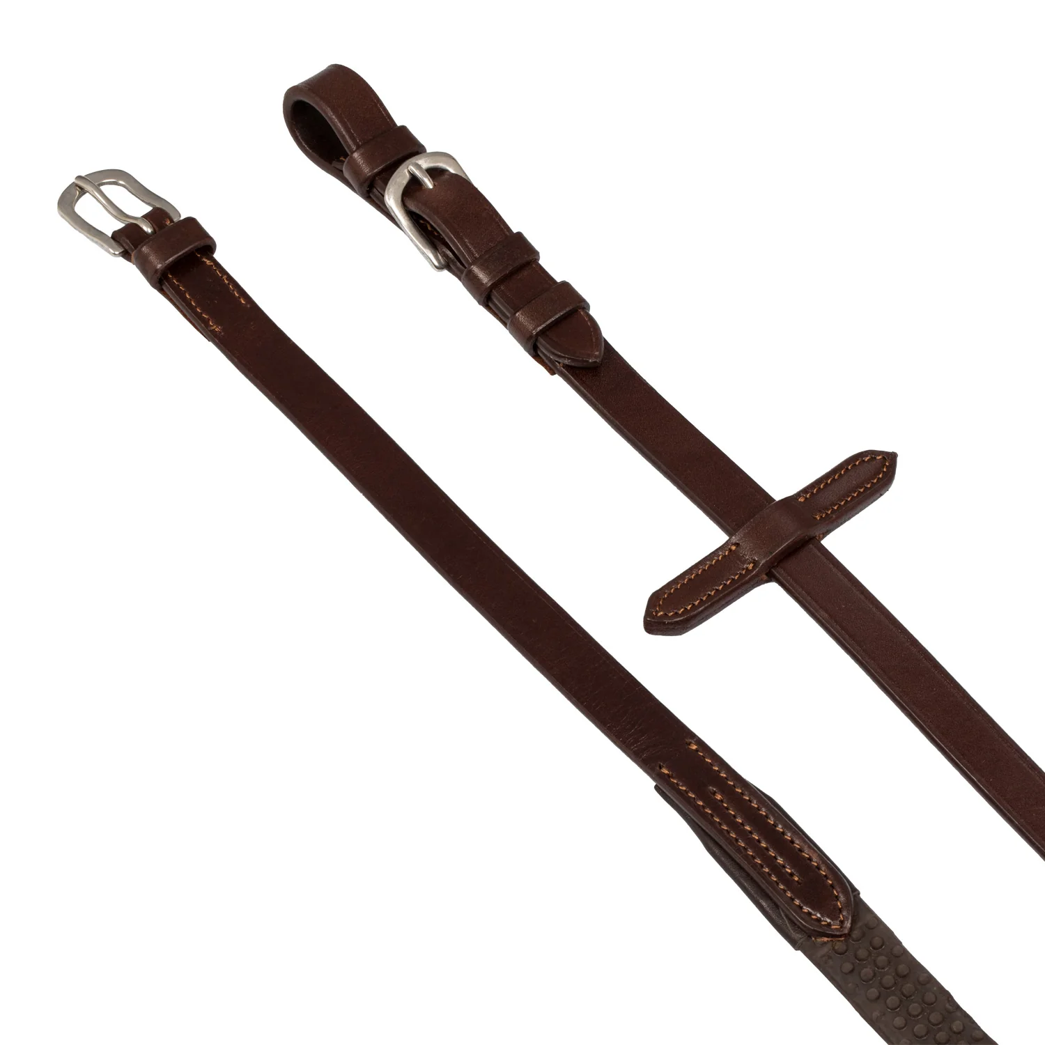 Acavallo Reins Leather & Rubber Grip - Image 2