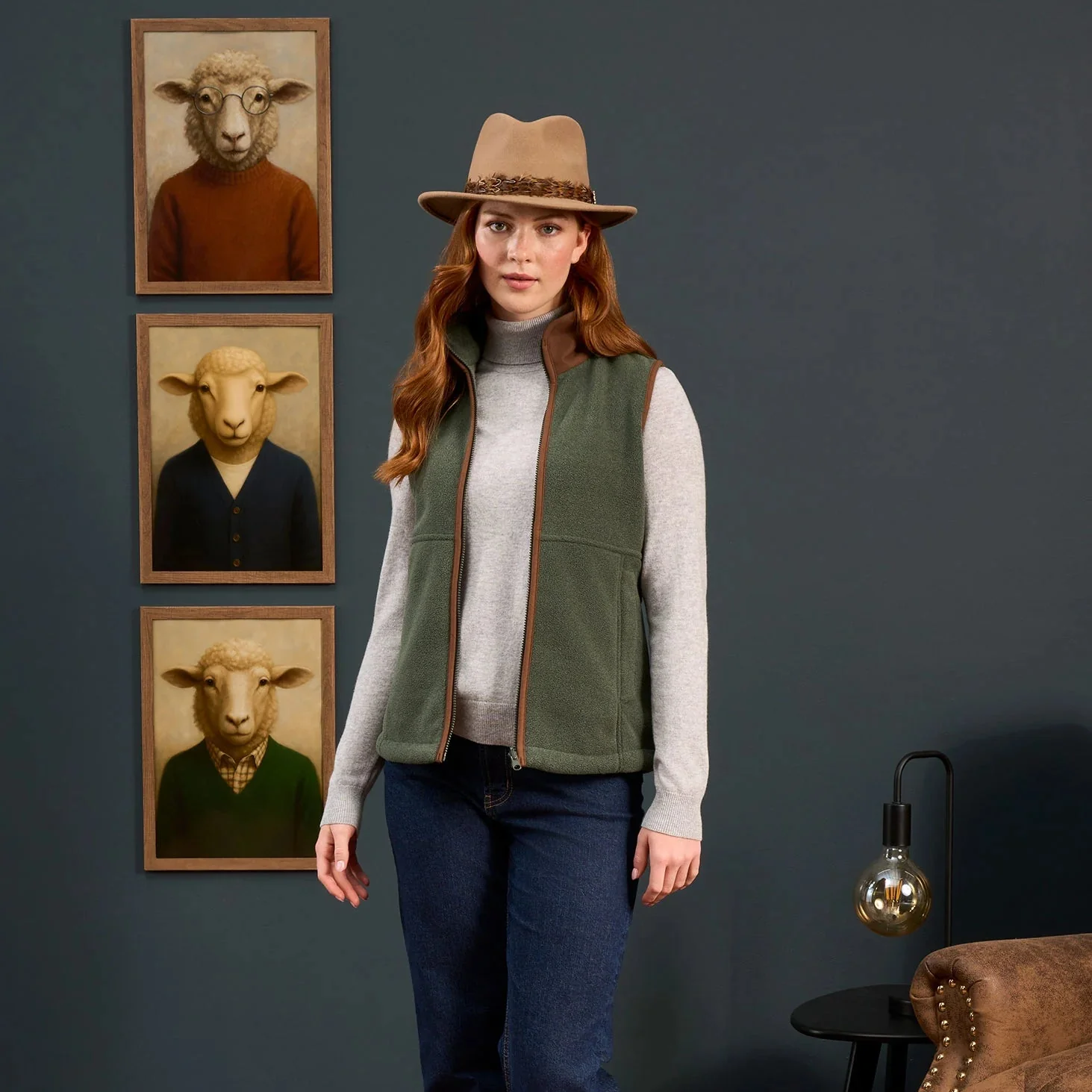 Alan Paine Aylsham Ladies Fleece Gilet - Image 3
