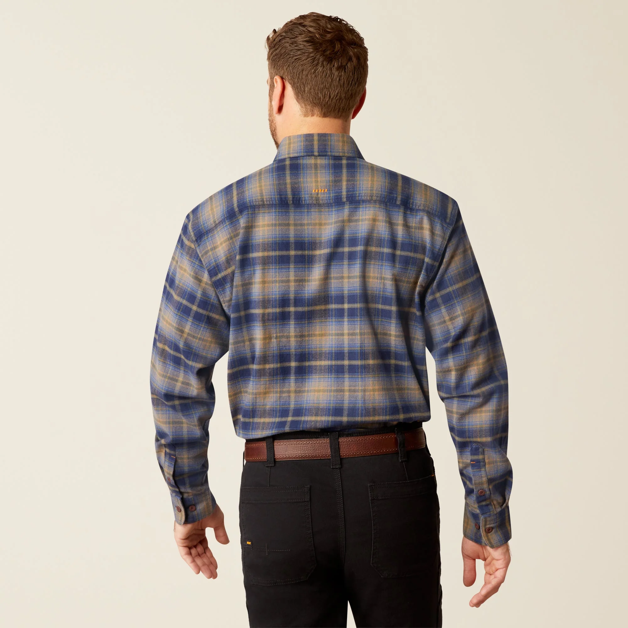 Ariat Men's Rebar Flannel DuraStretch Long Sleeve Work Shirt - Image 2