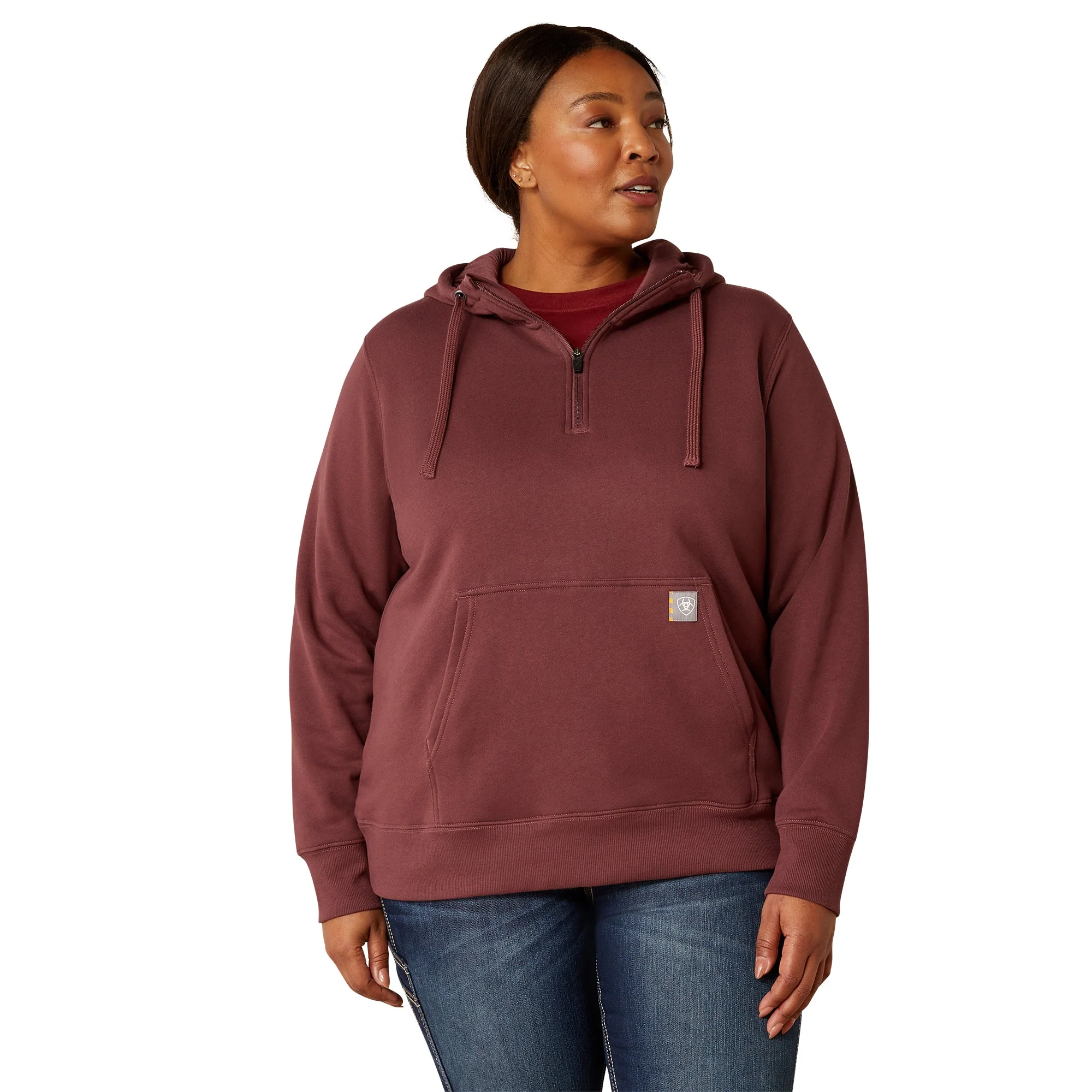 Ariat Women's Rebar Skill Set 1/2 Zip Hoodie - Image 22