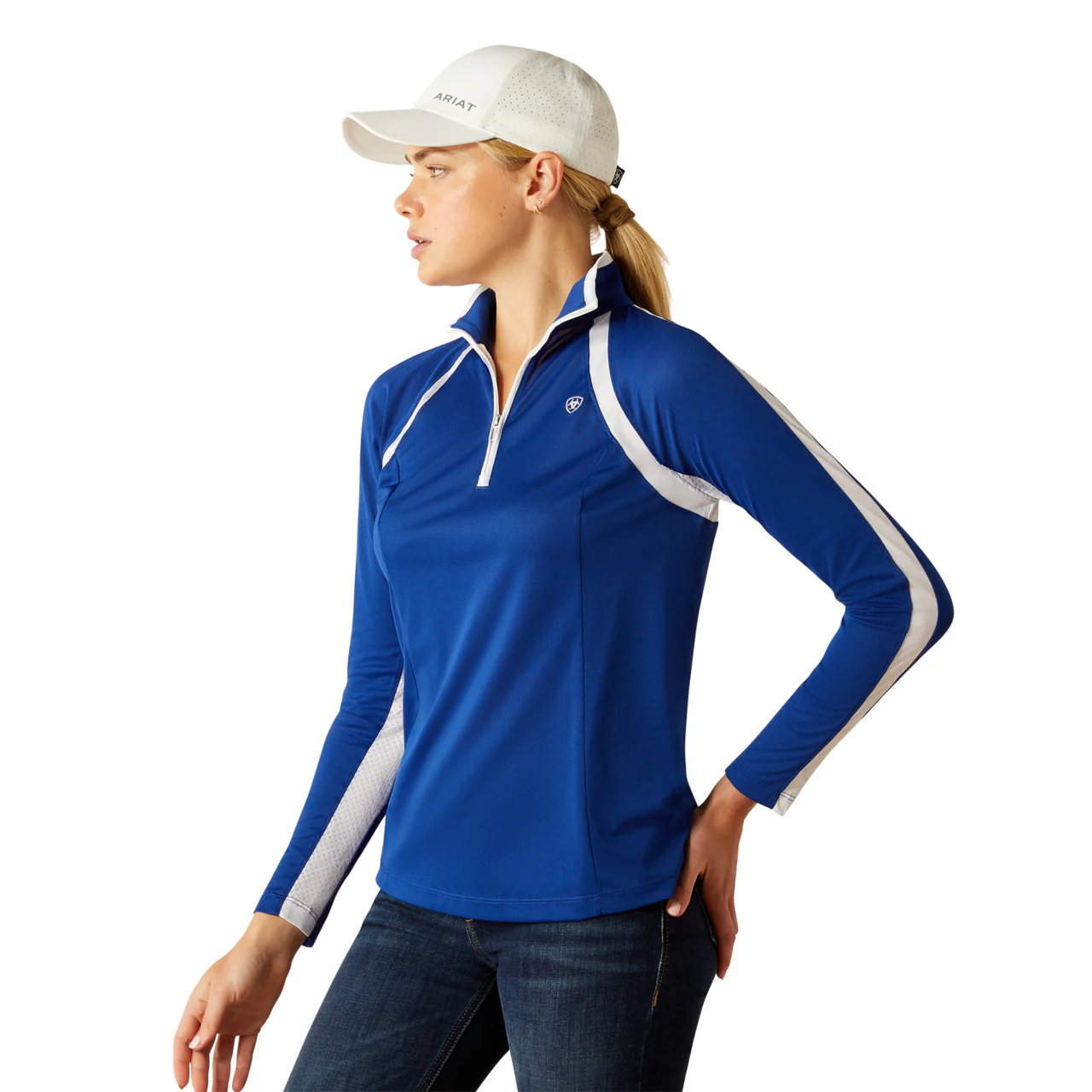 Ariat Women's Sunstopper 3.0 1/4 Zip Baselayer - Image 13