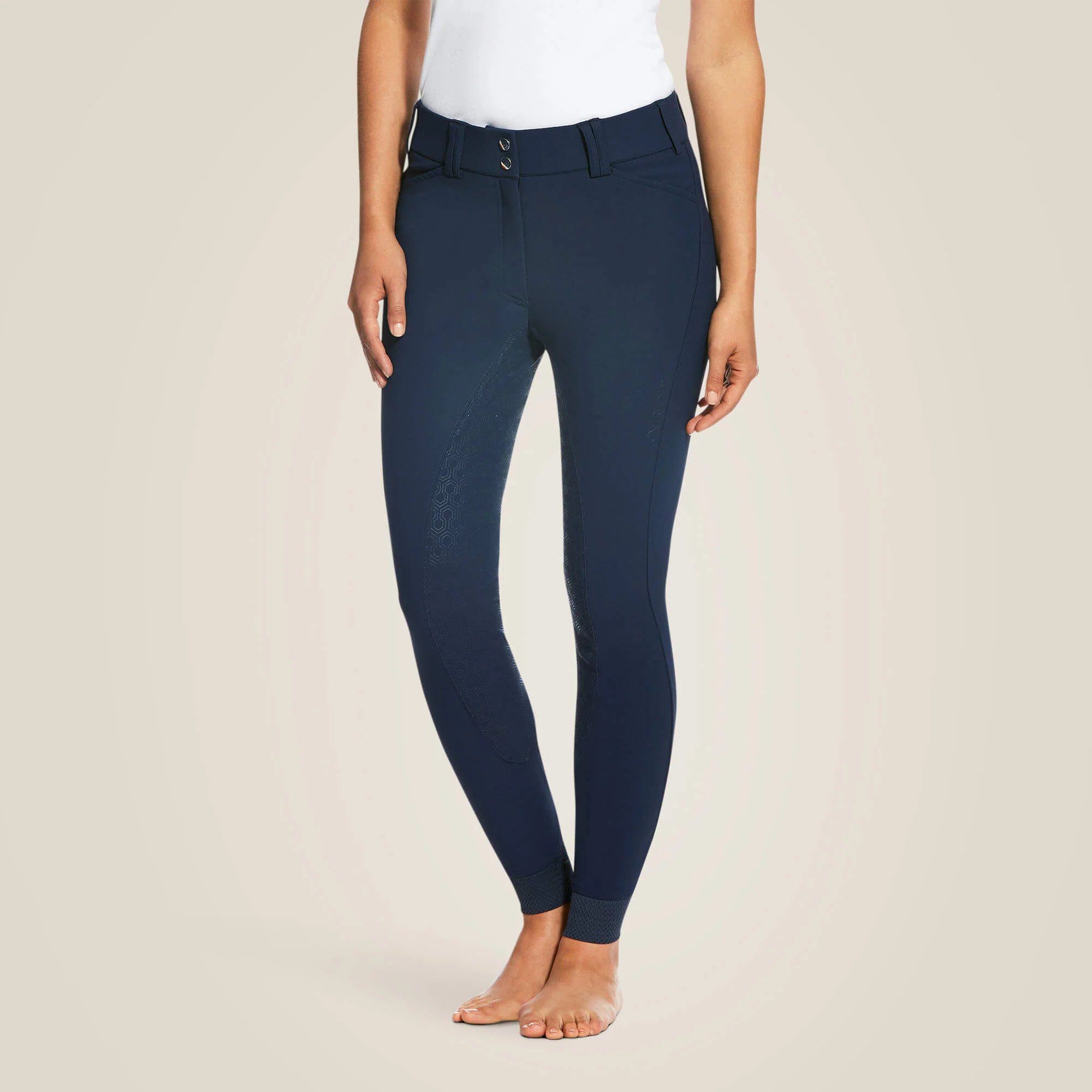 Ariat Women's Tri Factor Grip Full Seat Breech - Navy