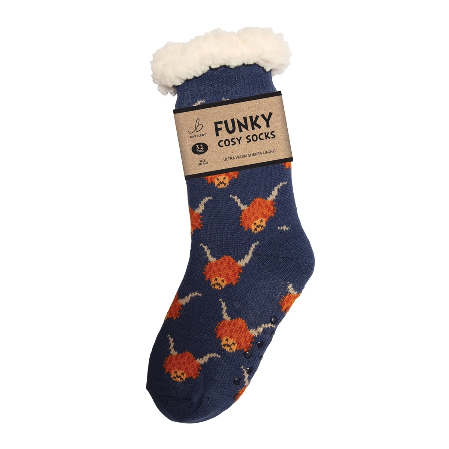 Bartleby Ladies Funky Sherpa Socks - Image 3
