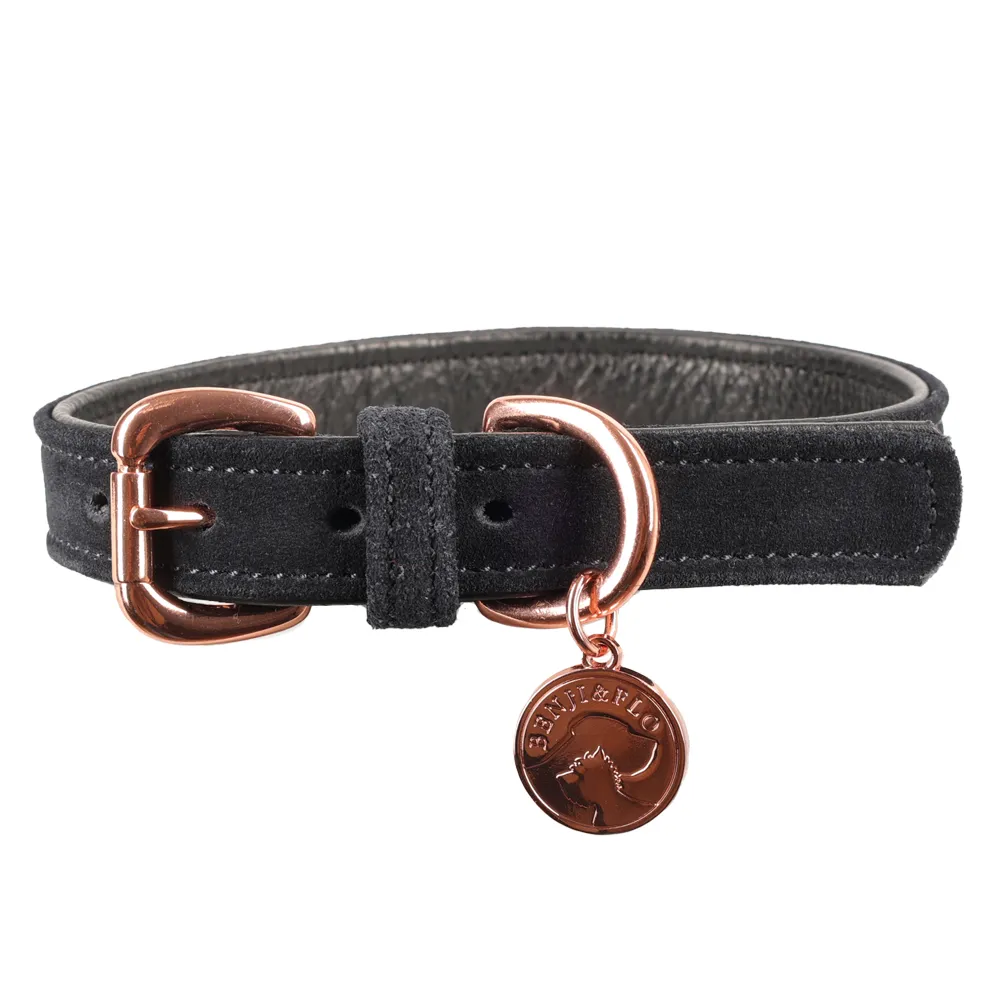 Benji & Flo Noble Suede Dog Collar - Image 2