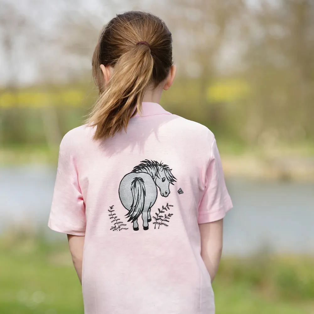 British Country Collection Bracken Pony Childrens Polo Shirt - Image 2
