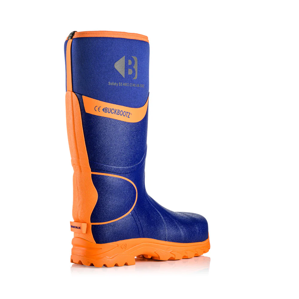 Buckbootz BBZ8000 High Visibility Neoprene/Rubber Safety Wellington Boot - Image 15
