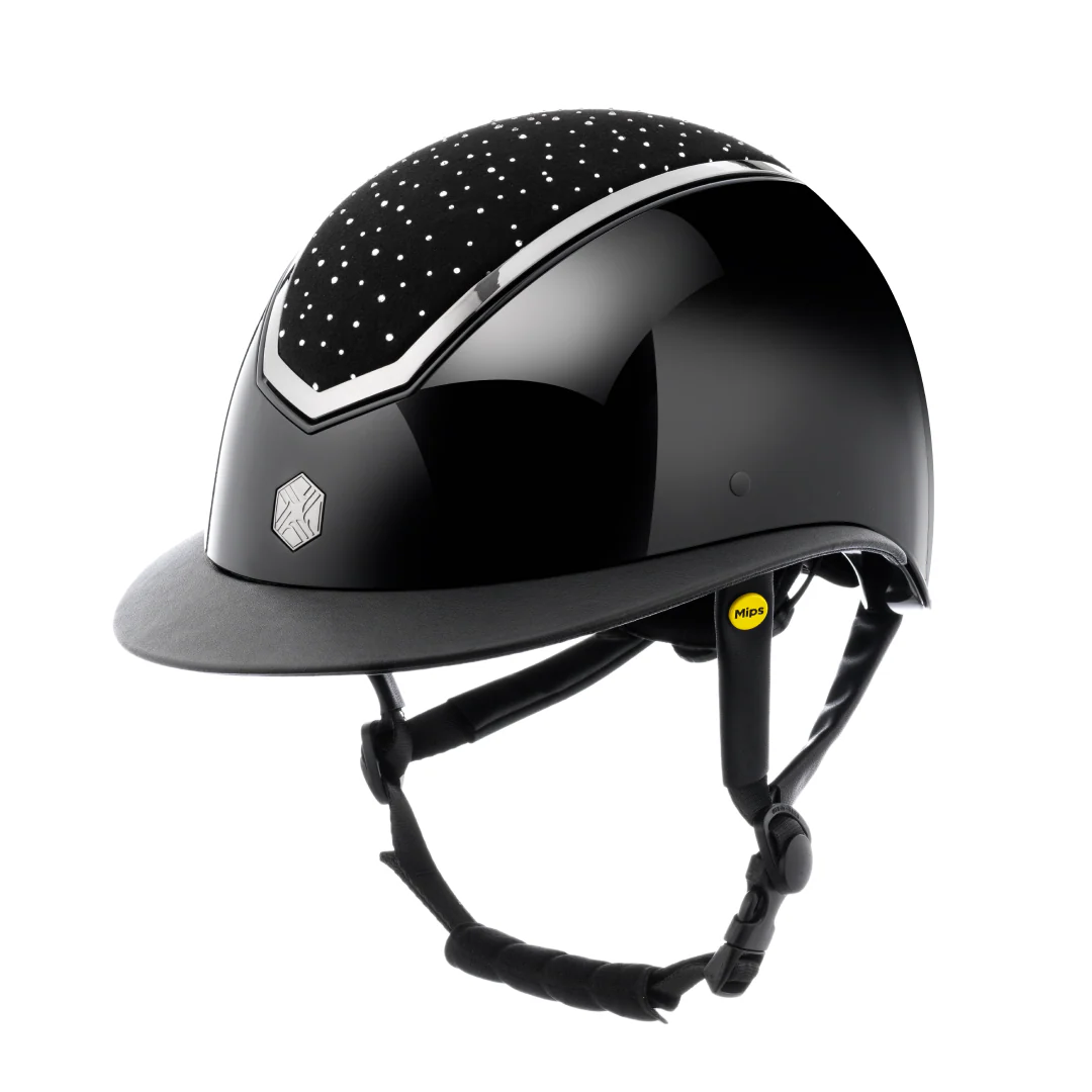 Charles Owen Kylo Crystal Gloss Wide Peak with MIPS Riding Hat - Image 5