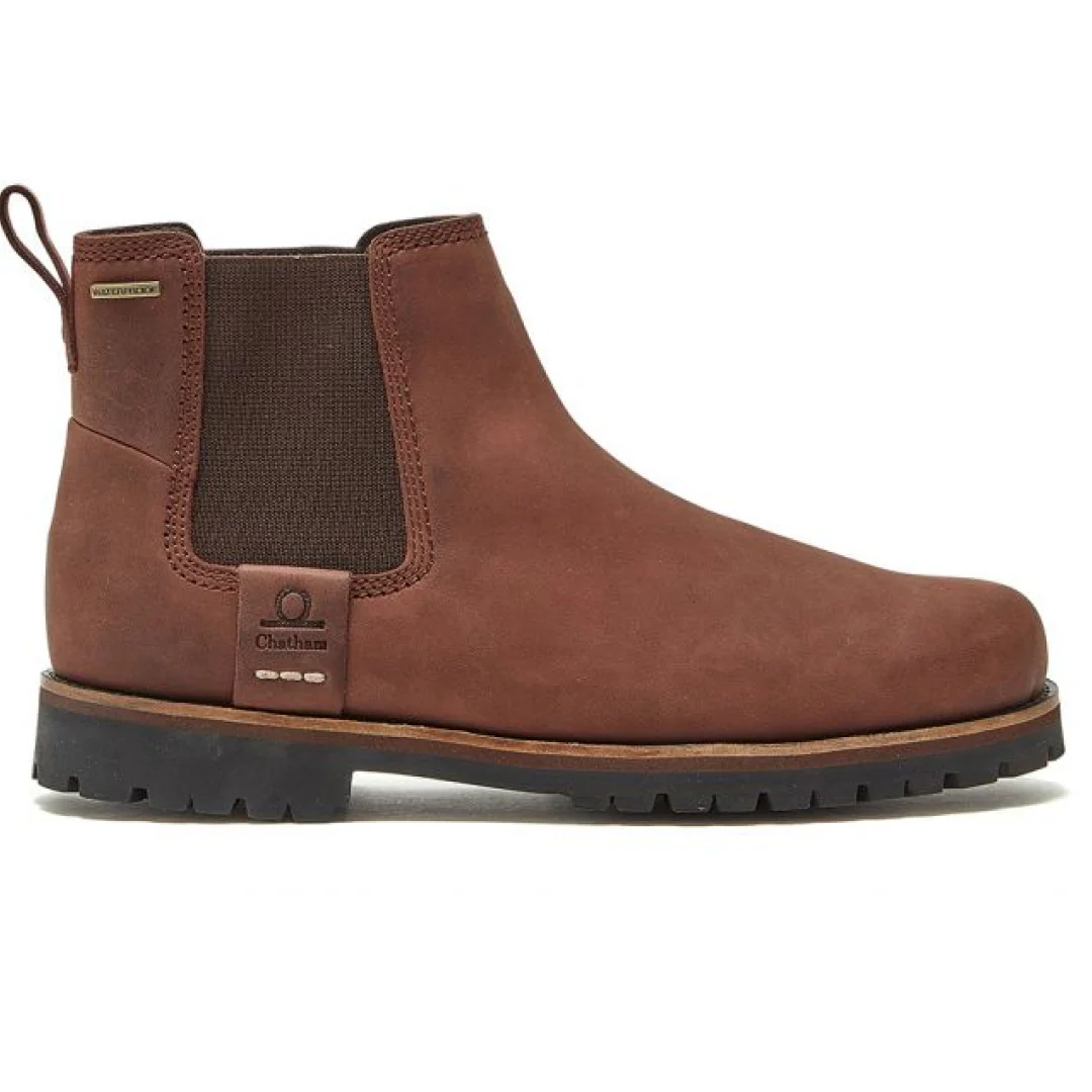 Chatham Mens Southill Premium Leather Waterproof Chelsea Boots - Image 2