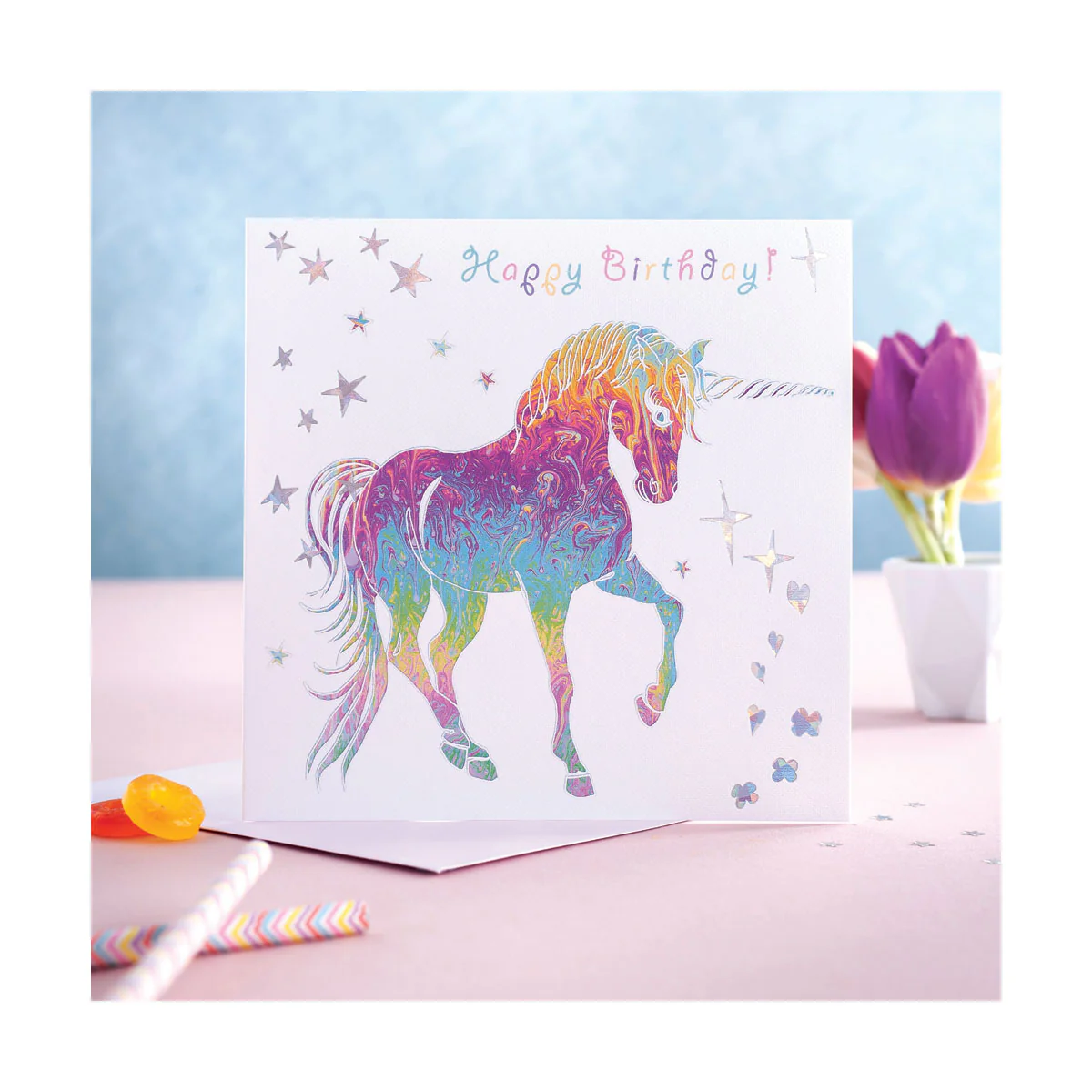 Deckled Edge Prancing Myth Card - Image 2