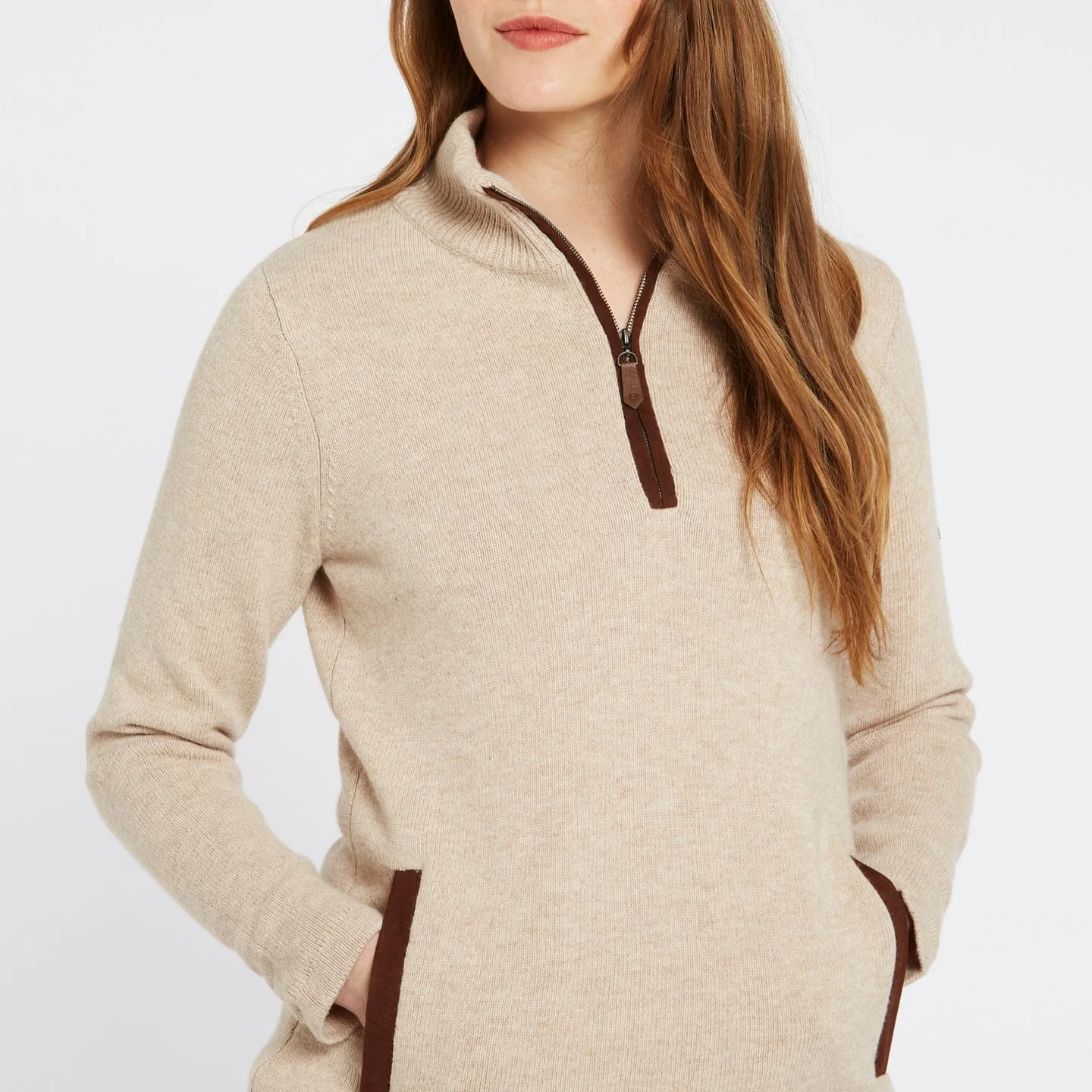Dubarry Womens Morrisey Zip Neck Sweater - Image 4