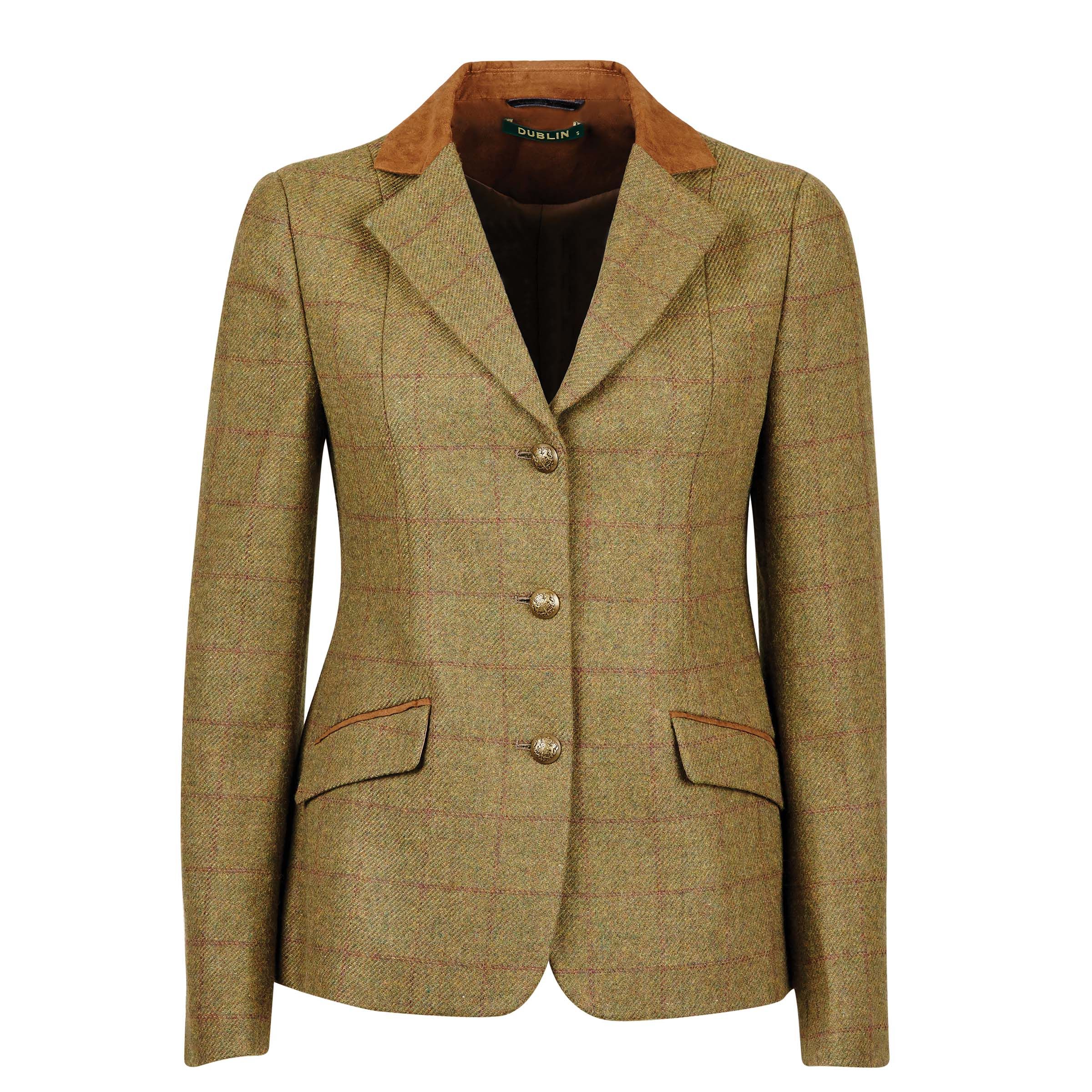 Dublin Albany Tweed Suede Collar Tailored Jacket