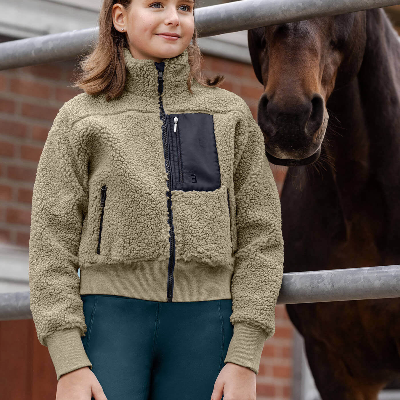 E.L.T Teens Alba Teddy Fleece Jacket - Image 3