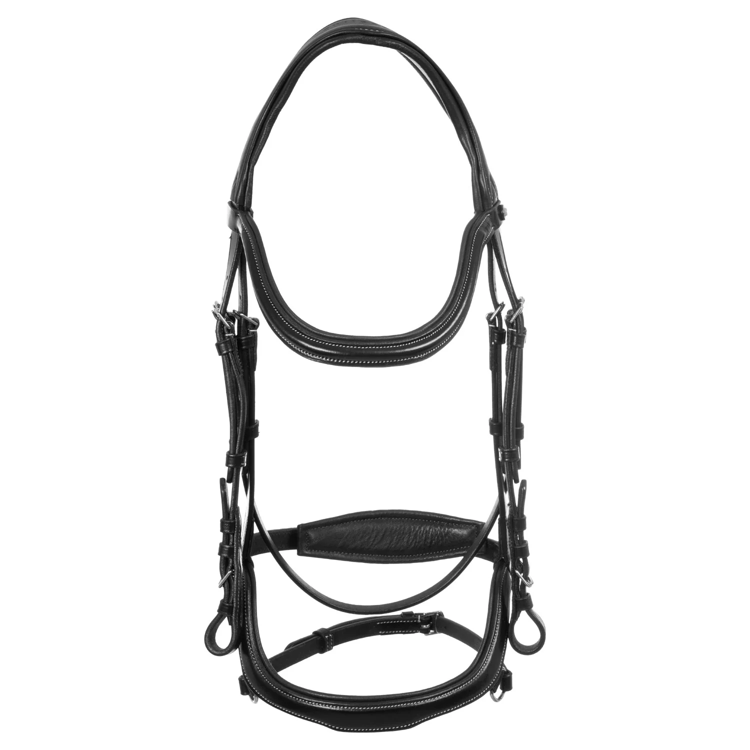 Equestro Anatomical Bridle Contrast Stitching - Image 2