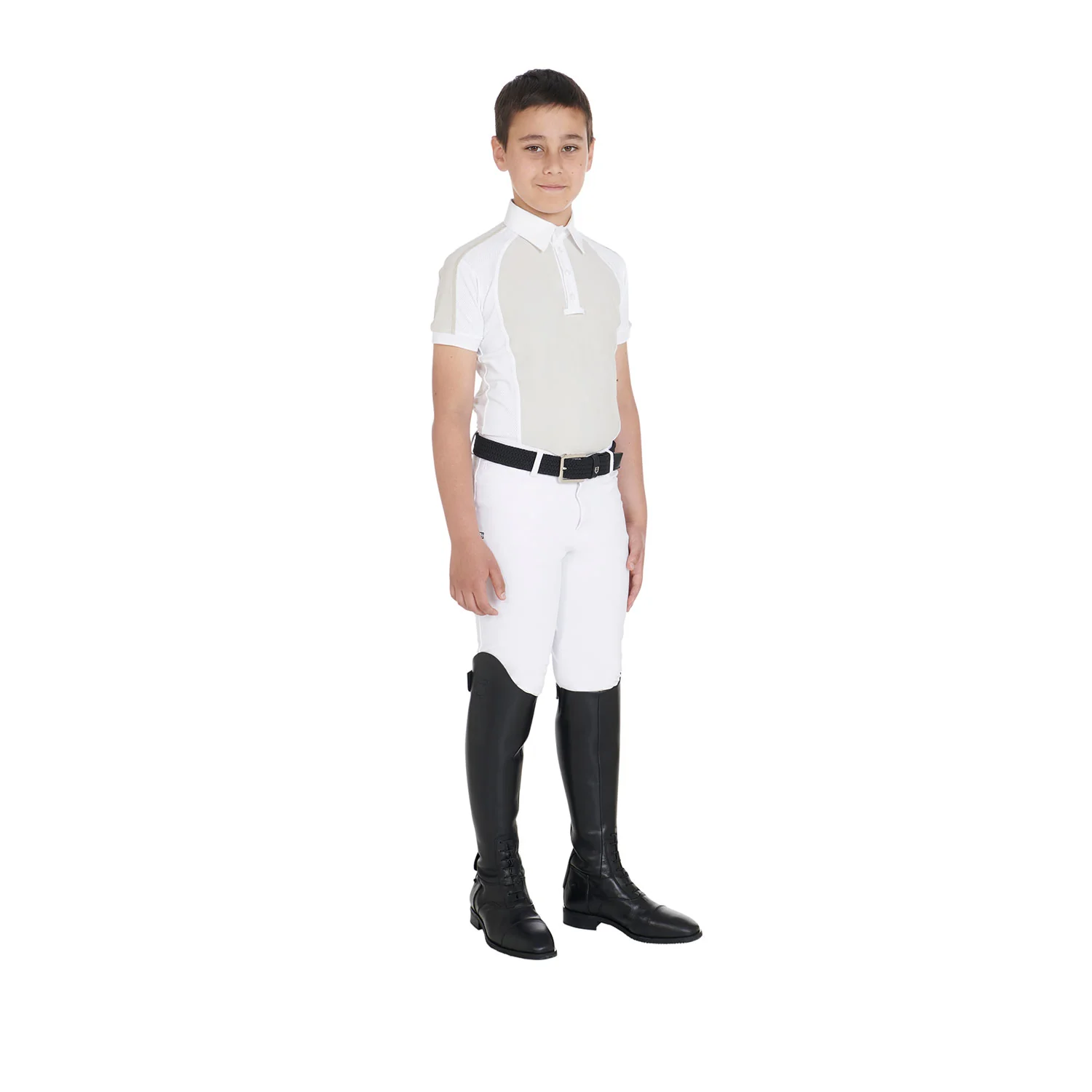 Equestro Boys' Slim Fit Competition Polo Shirt Four-Buttons - Image 16