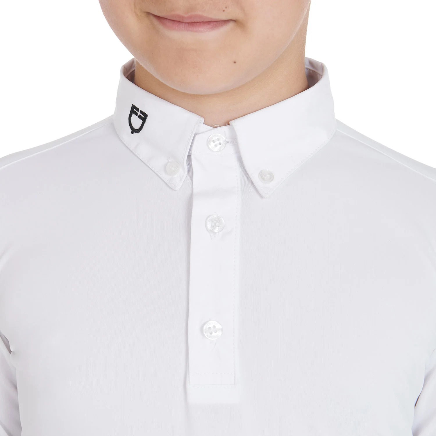 Equestro Boy's Slim Fit Competition Polo Shirt With Three Buttons - Image 4