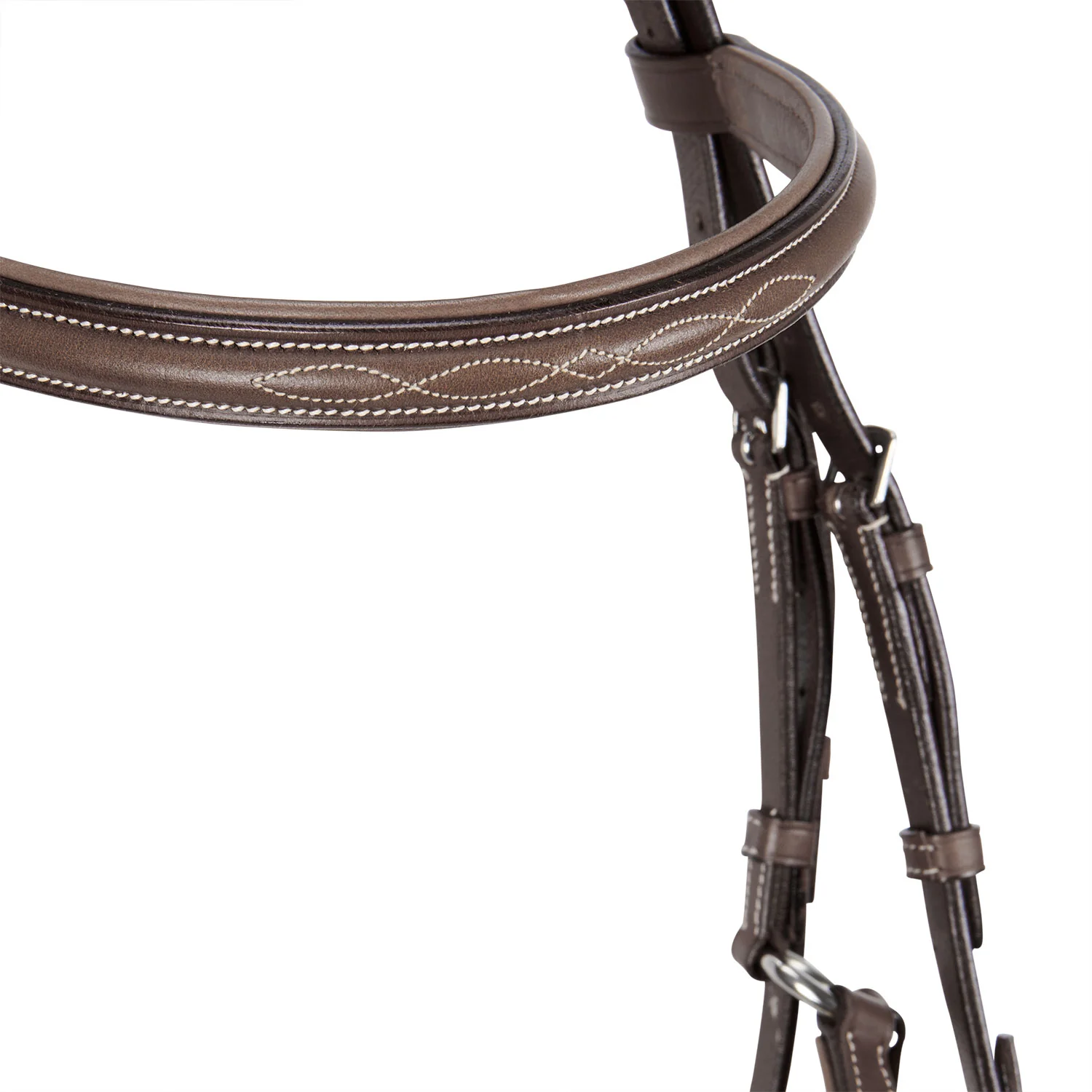 Equestro Bridle With Mexican Noseband And Synthetic Sheepskin - Image 24