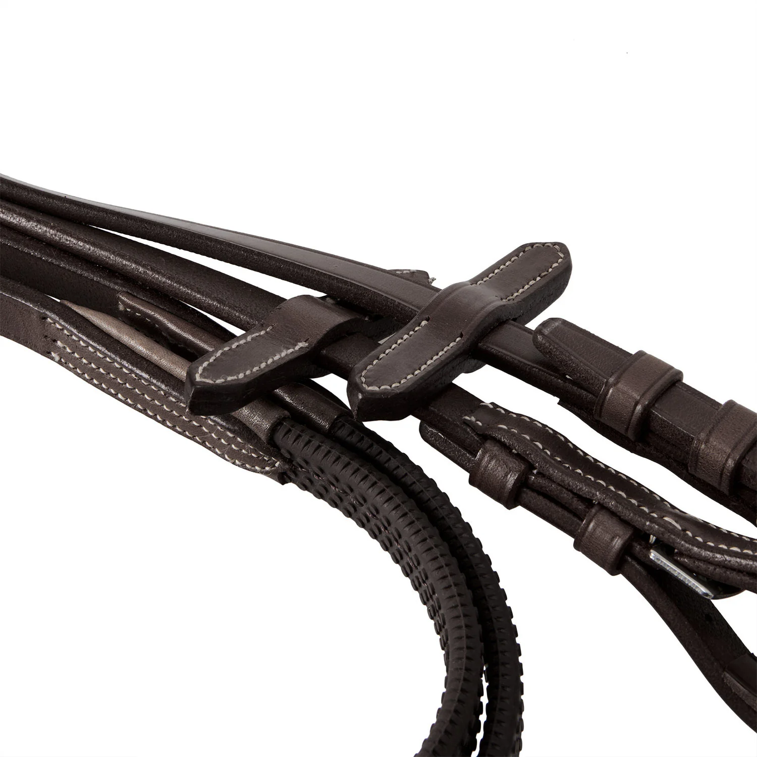 Equestro Bridle With Mexican Noseband And Synthetic Sheepskin - Image 29