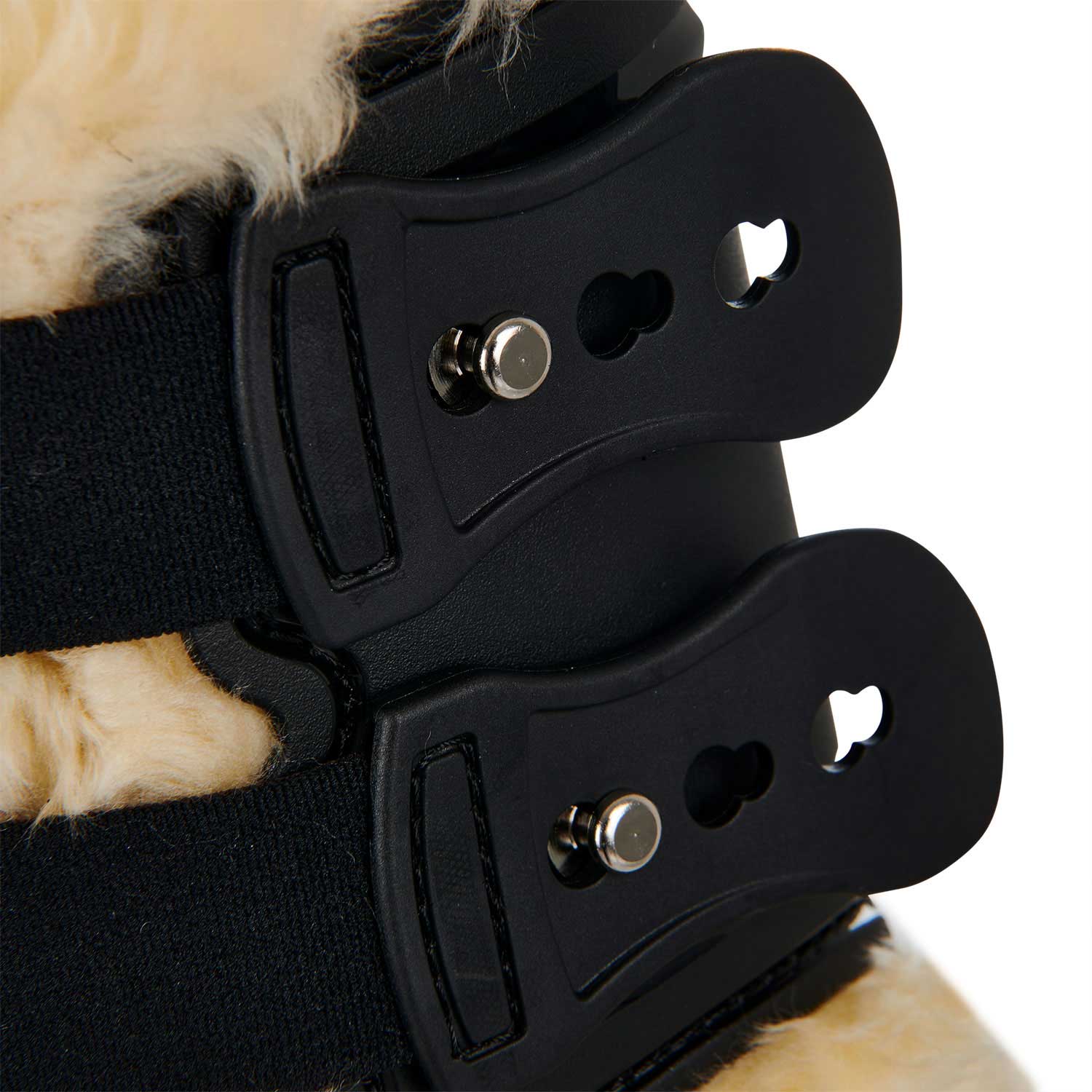 Equestro Fetlock Boots In Polyurethane With Synthetic Lambskin - Image 4