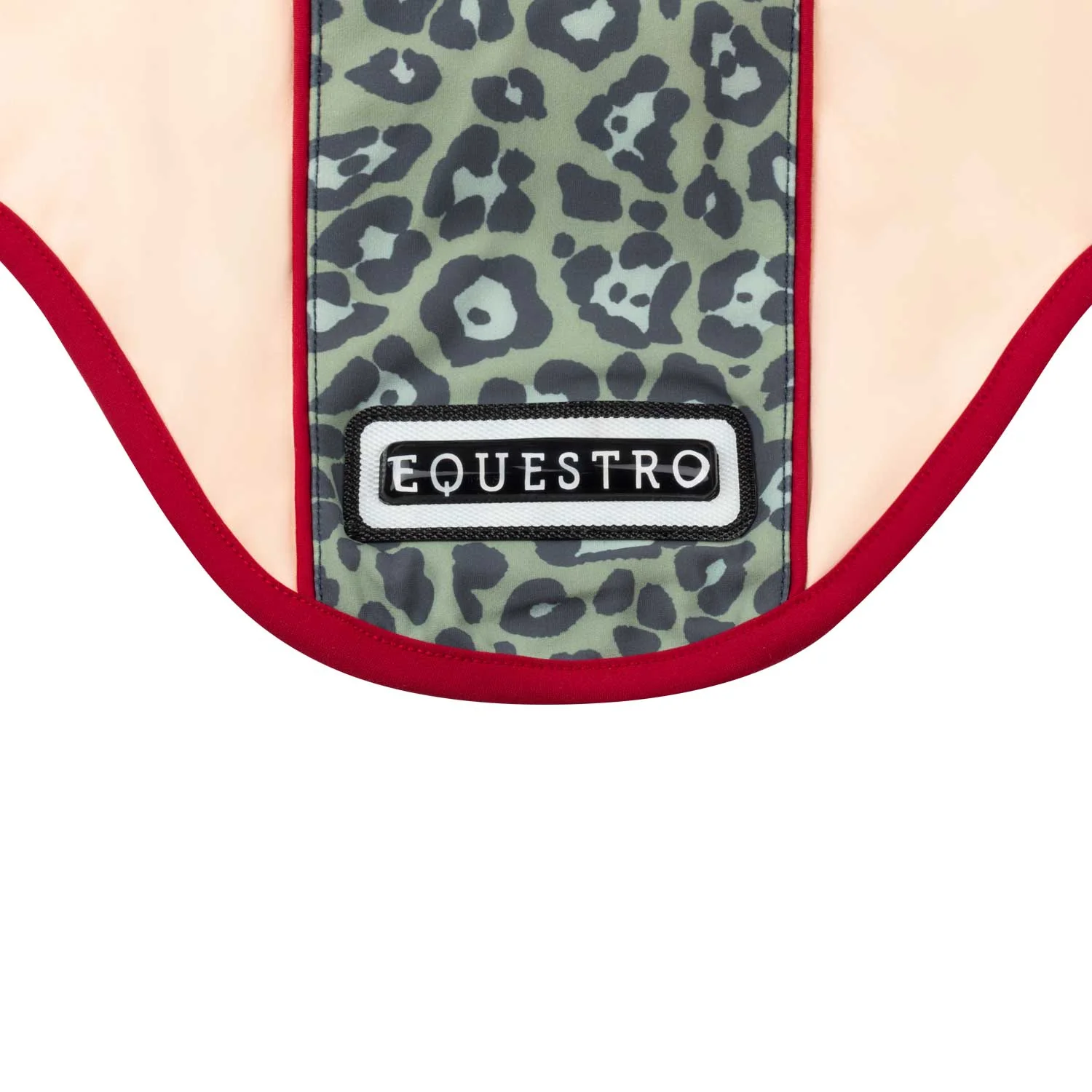 Equestro Fly Veil In Technical Fabric With Leopard Central Band - Image 3
