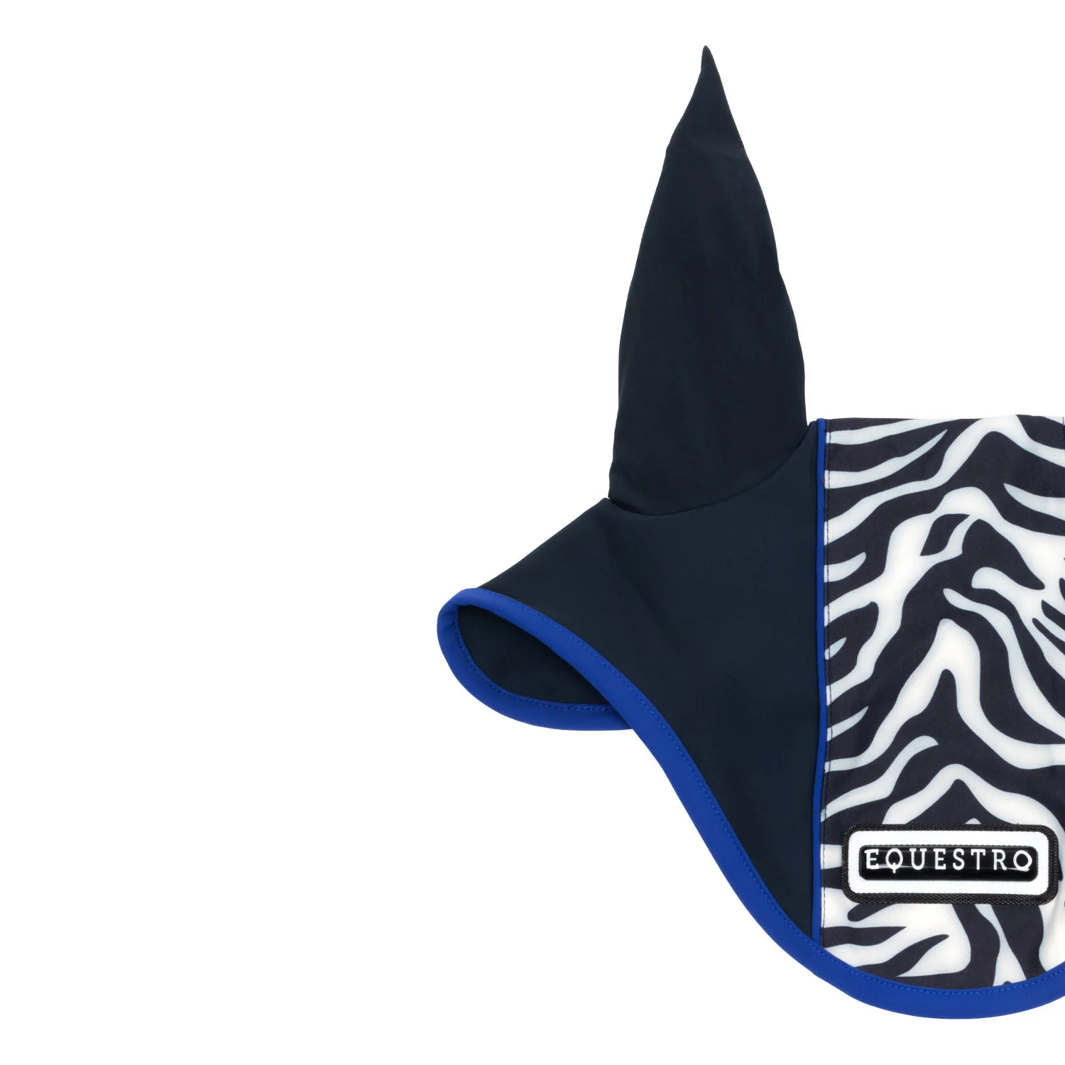 Equestro Fly Veil In Technical Fabric With Zebra Central Band - Image 3