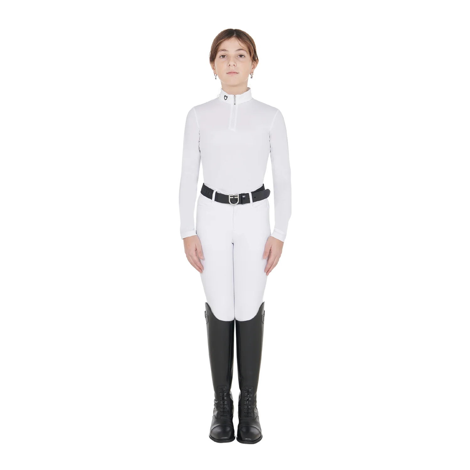 Equestro Girls' Slim Fit Anti-Uv Competition Polo Shirt - Image 6