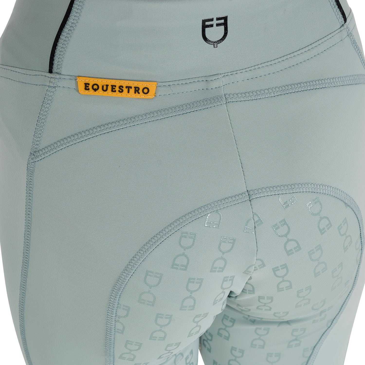 Equestro Girls' Slim Fit Grip Leggings With Logo - Image 33