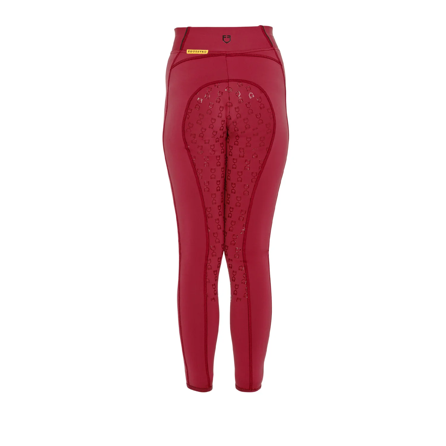 Equestro Girls' Slim Fit Grip Leggings With Logo - Image 57