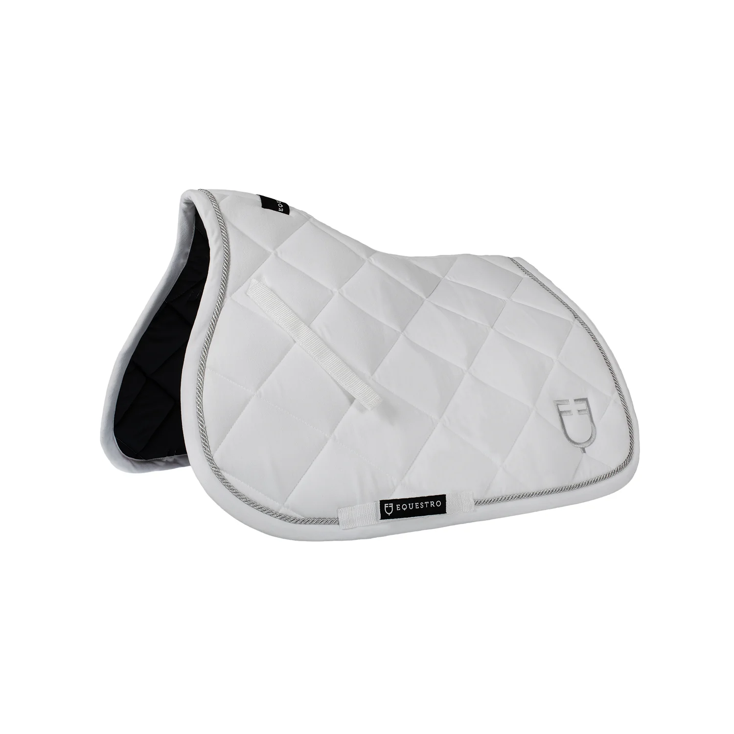 Equestro Jumping Saddle Pad In Cotton With Trimmings With Logo - Image 26