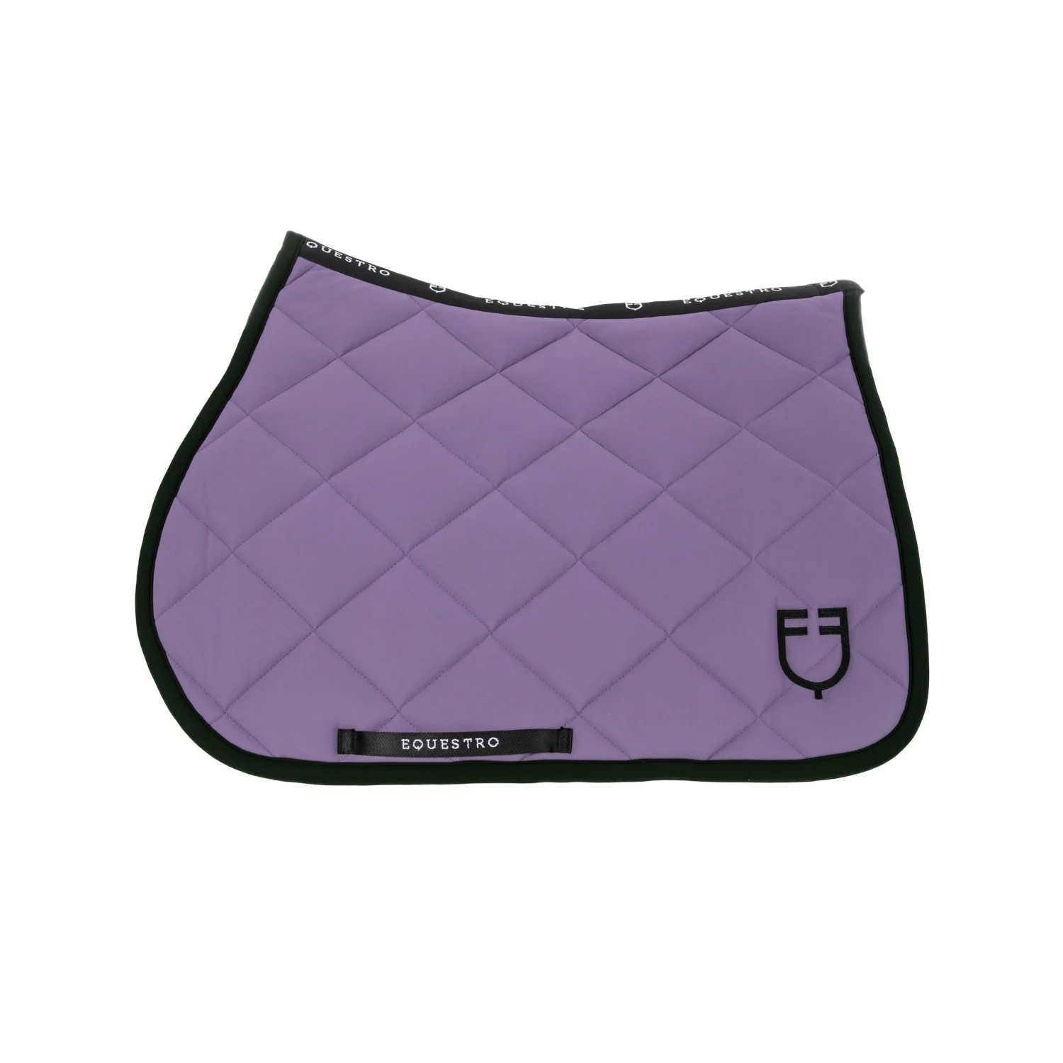 Equestro Jumping Saddle Pad With Embroidered Logo Black Line Edition - Image 32