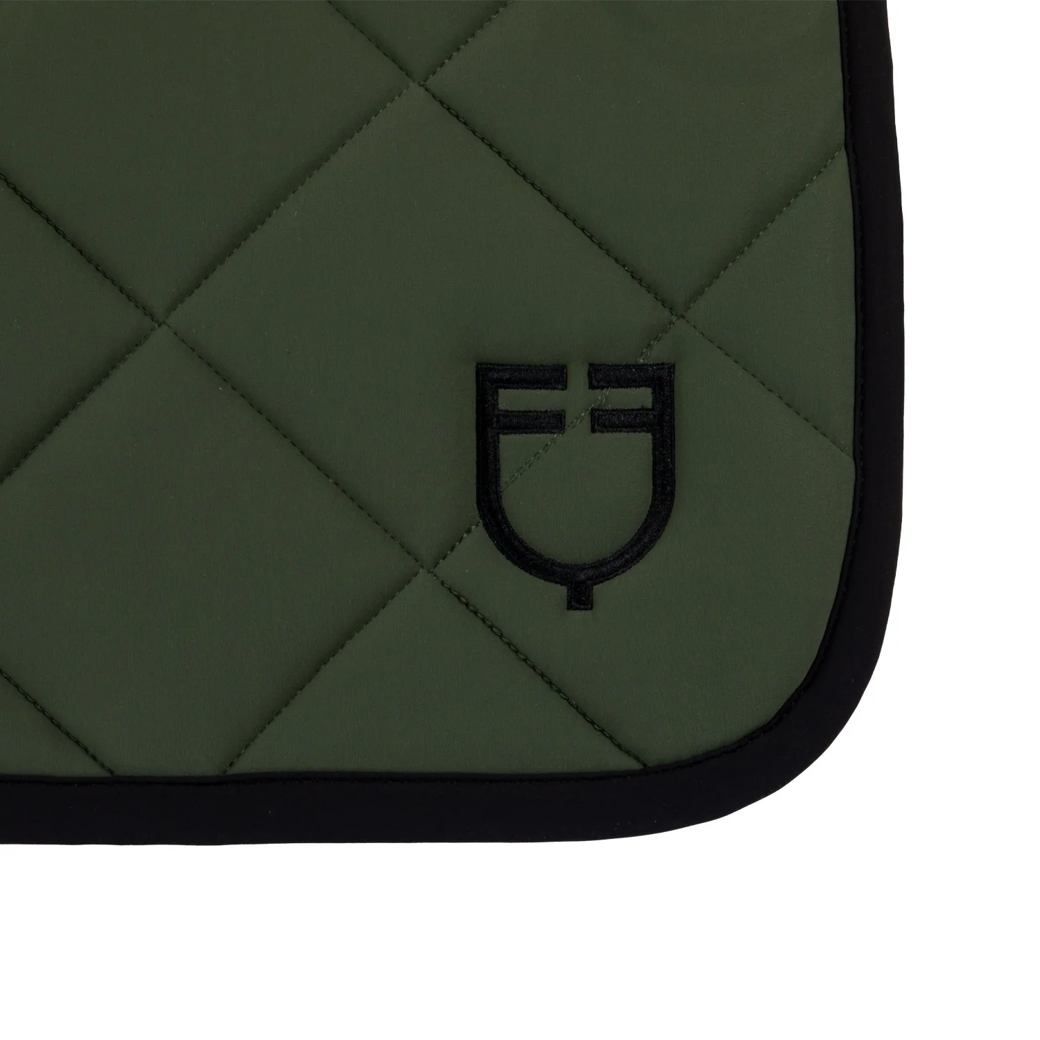 Equestro Jumping Saddle Pad With Embroidered Logo Black Line Edition - Image 50