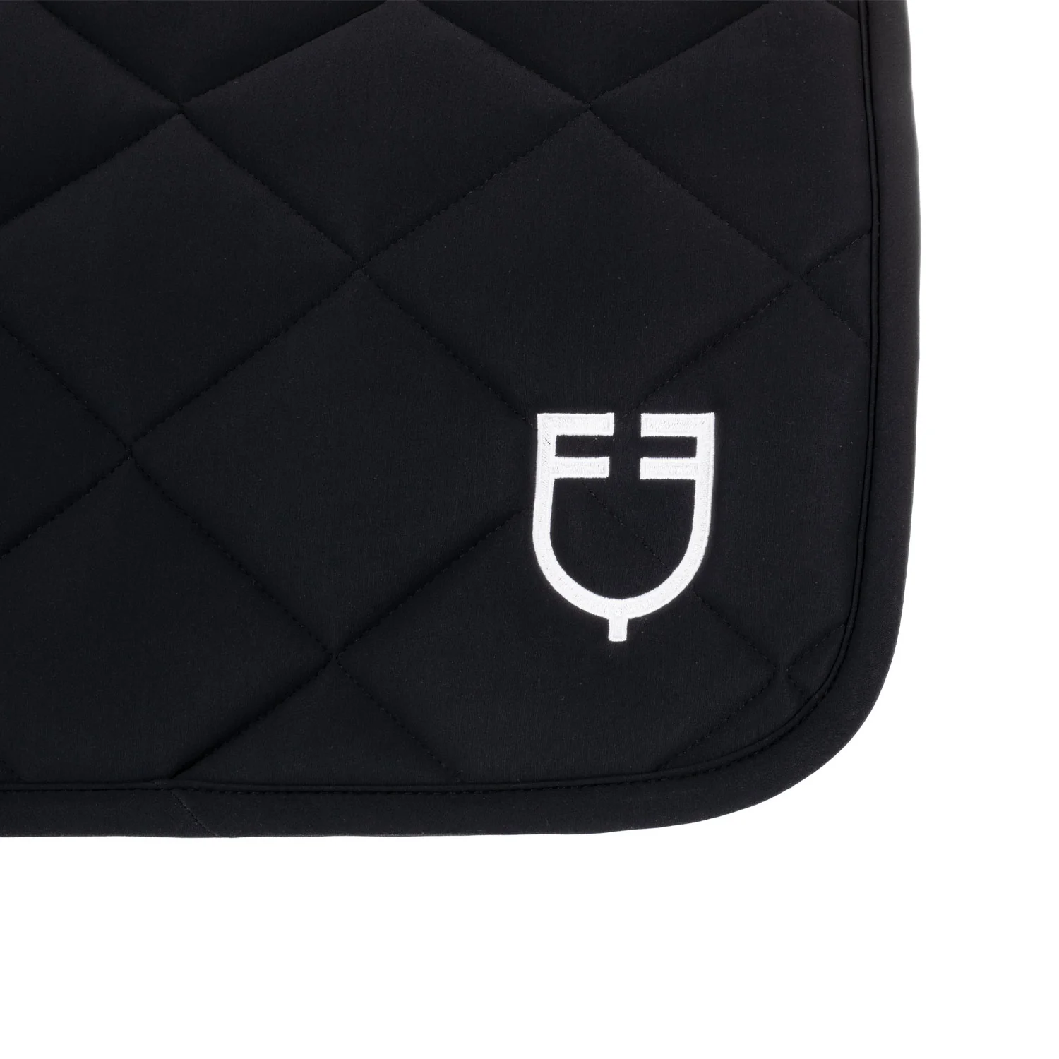 Equestro Jumping Saddle Pad With Embroidered Logo Black Line Edition - Image 65