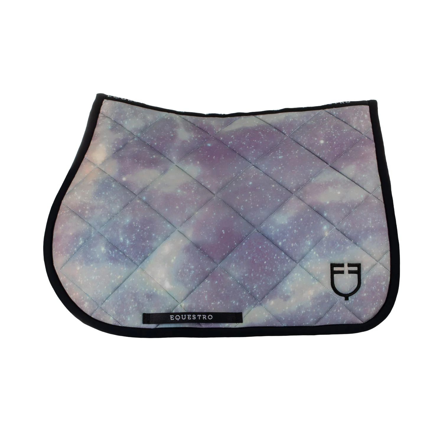 Equestro Jumping Saddle Pad With Embroidered Logo Black Line Edition - Image 67