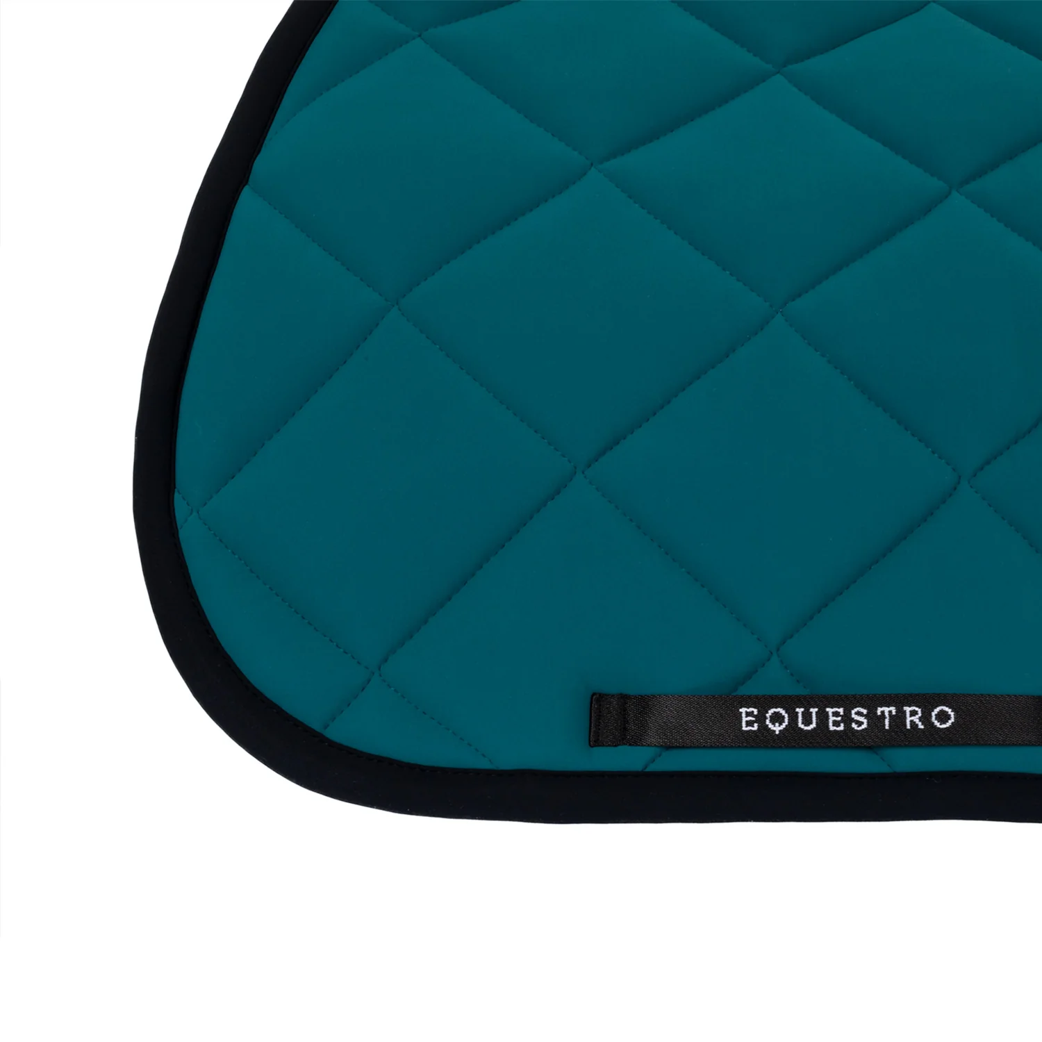 Equestro Jumping Saddle Pad With Embroidered Logo Black Line Edition - Image 78