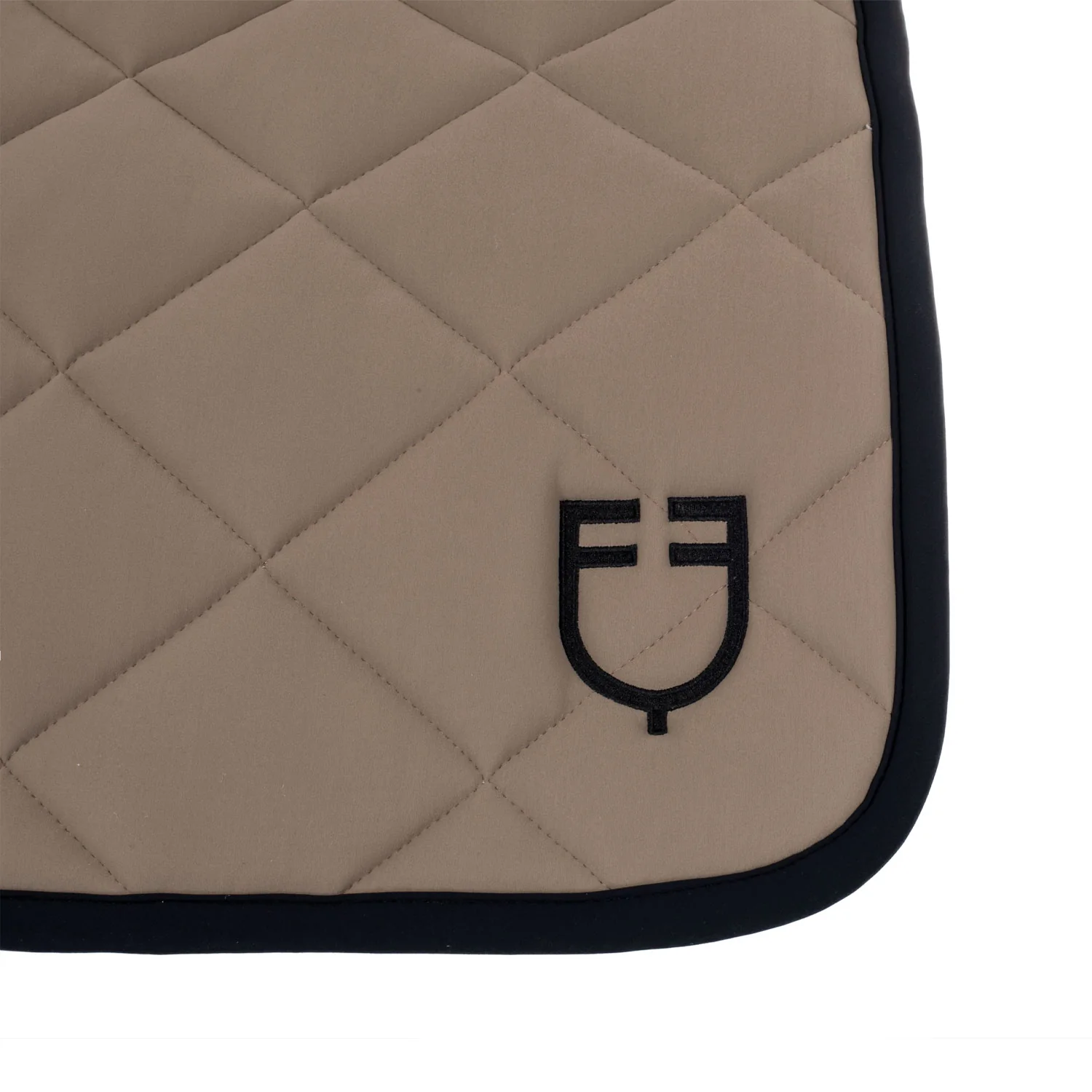 Equestro Jumping Saddle Pad With Embroidered Logo Black Line Edition - Image 84
