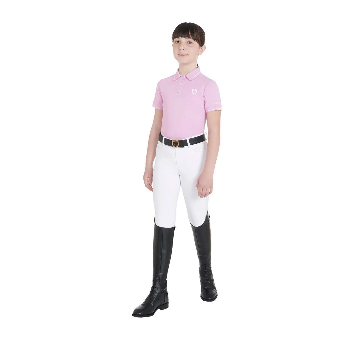 Equestro Kids' Slim Fit Polo Shirt In Antibacterial Technical Fabric - Image 22