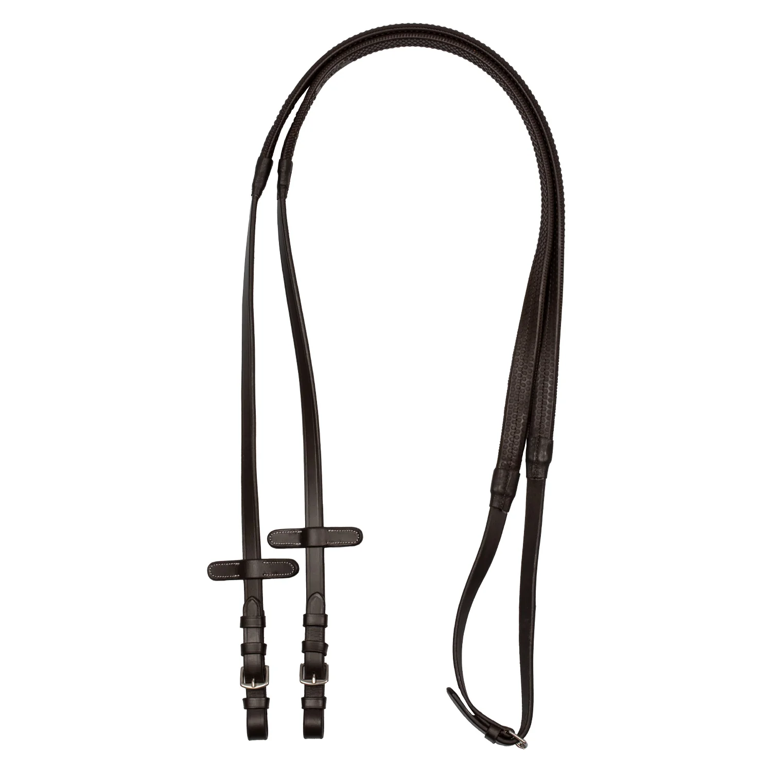 Equestro Leather And Rubber Reins - Image 6