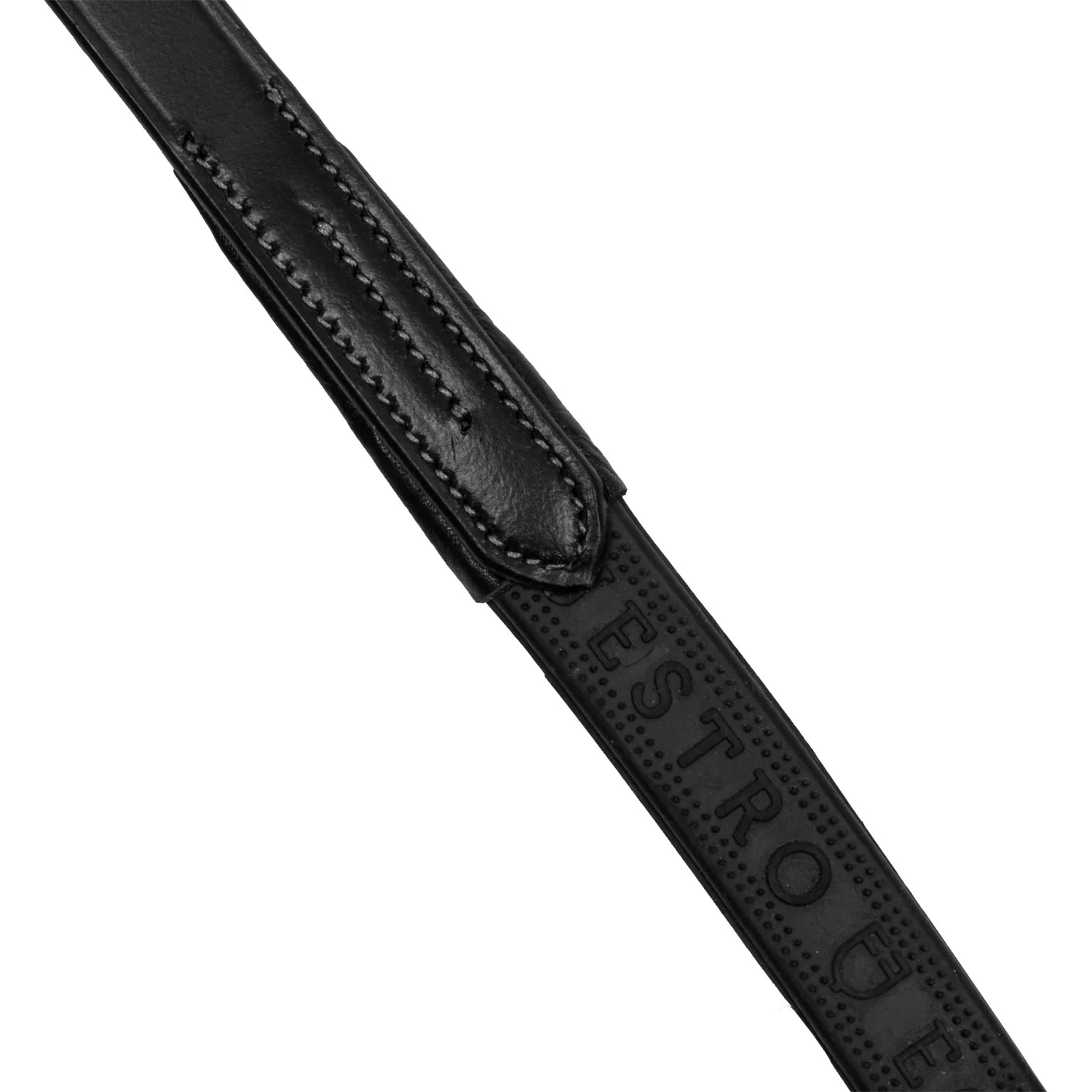 Equestro Leather And Rubber Reins Violet Fitting - Image 4