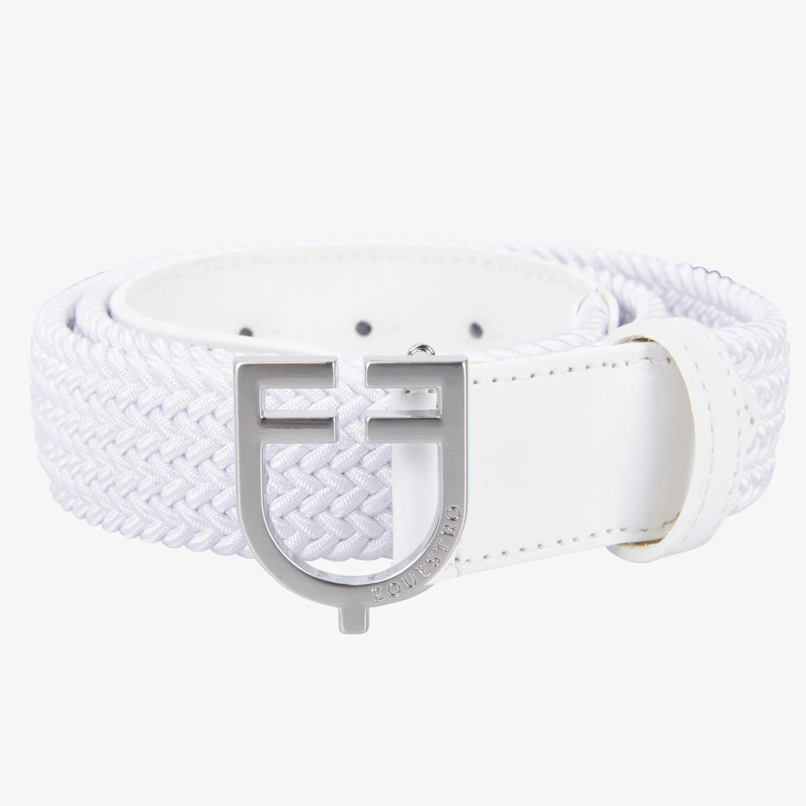 Equestro Leather Elastic Belt With Logoed Buckle - Image 11