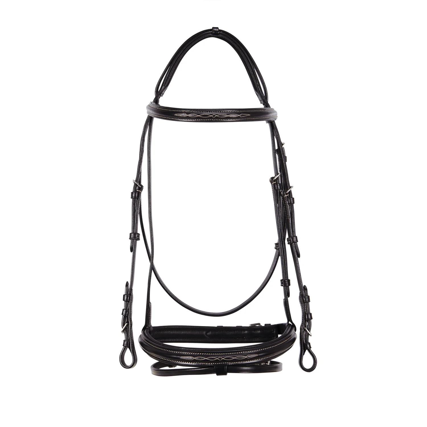 Equestro Leather English Bridle With Embroideries - Image 14