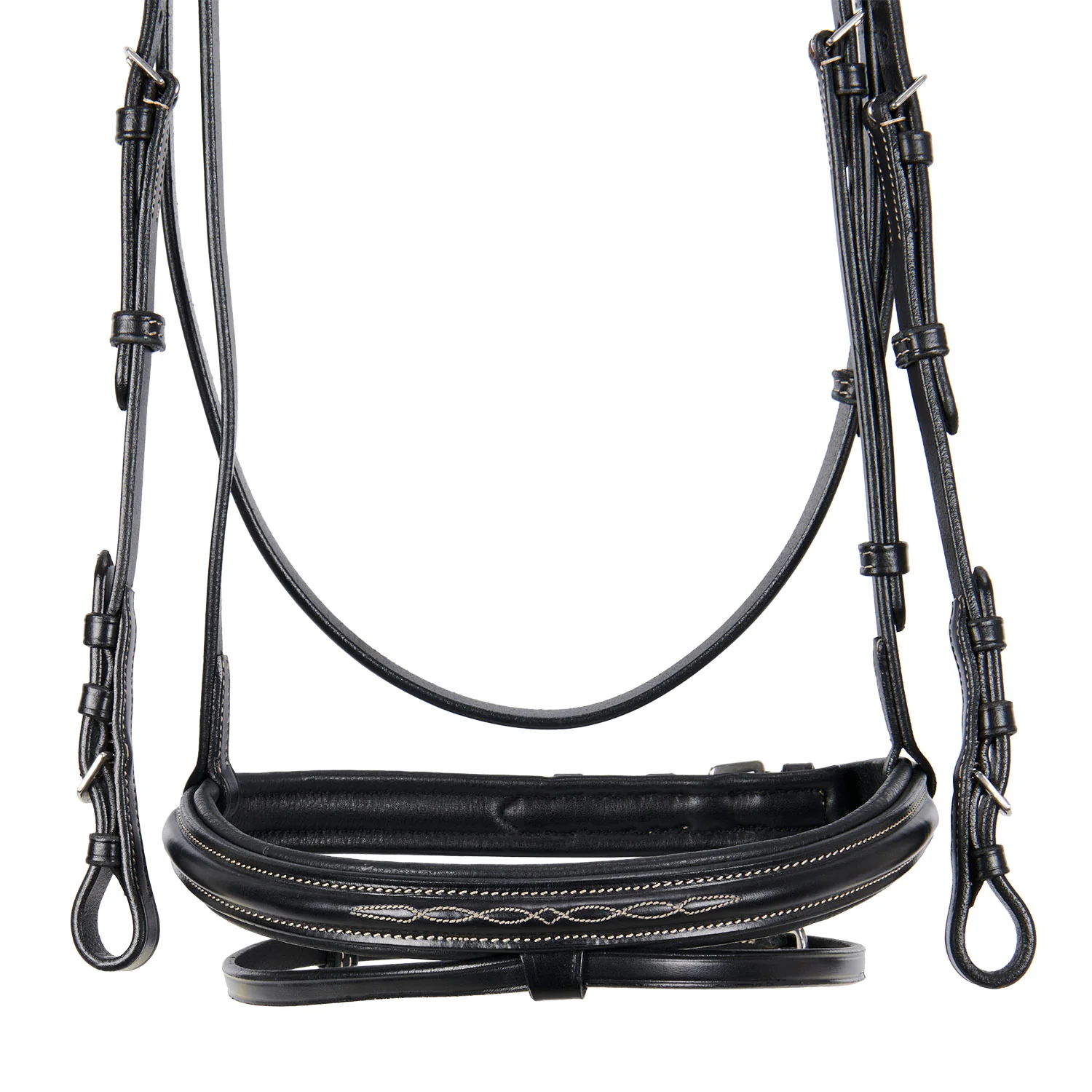 Equestro Leather English Bridle With Embroideries - Image 6