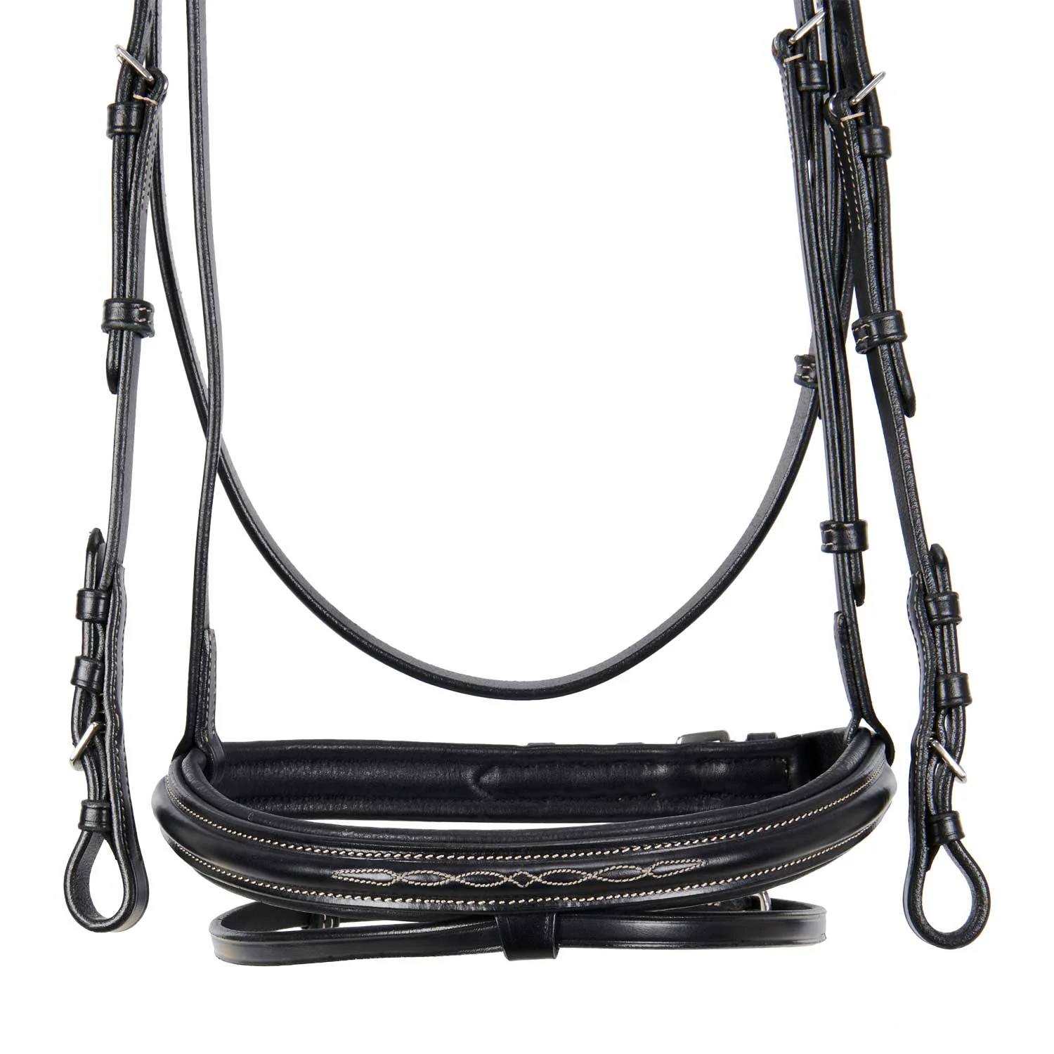 Equestro Leather English Bridle With Embroideries New - Image 6