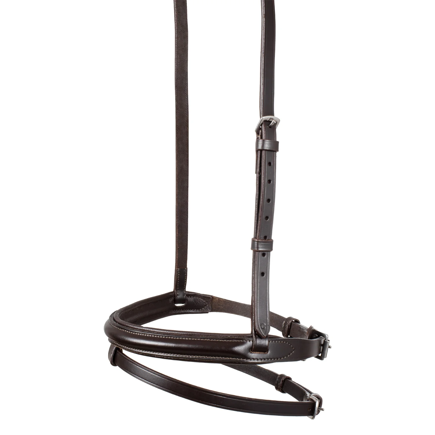 Equestro Leather Flash Noseband Bridle - Image 6