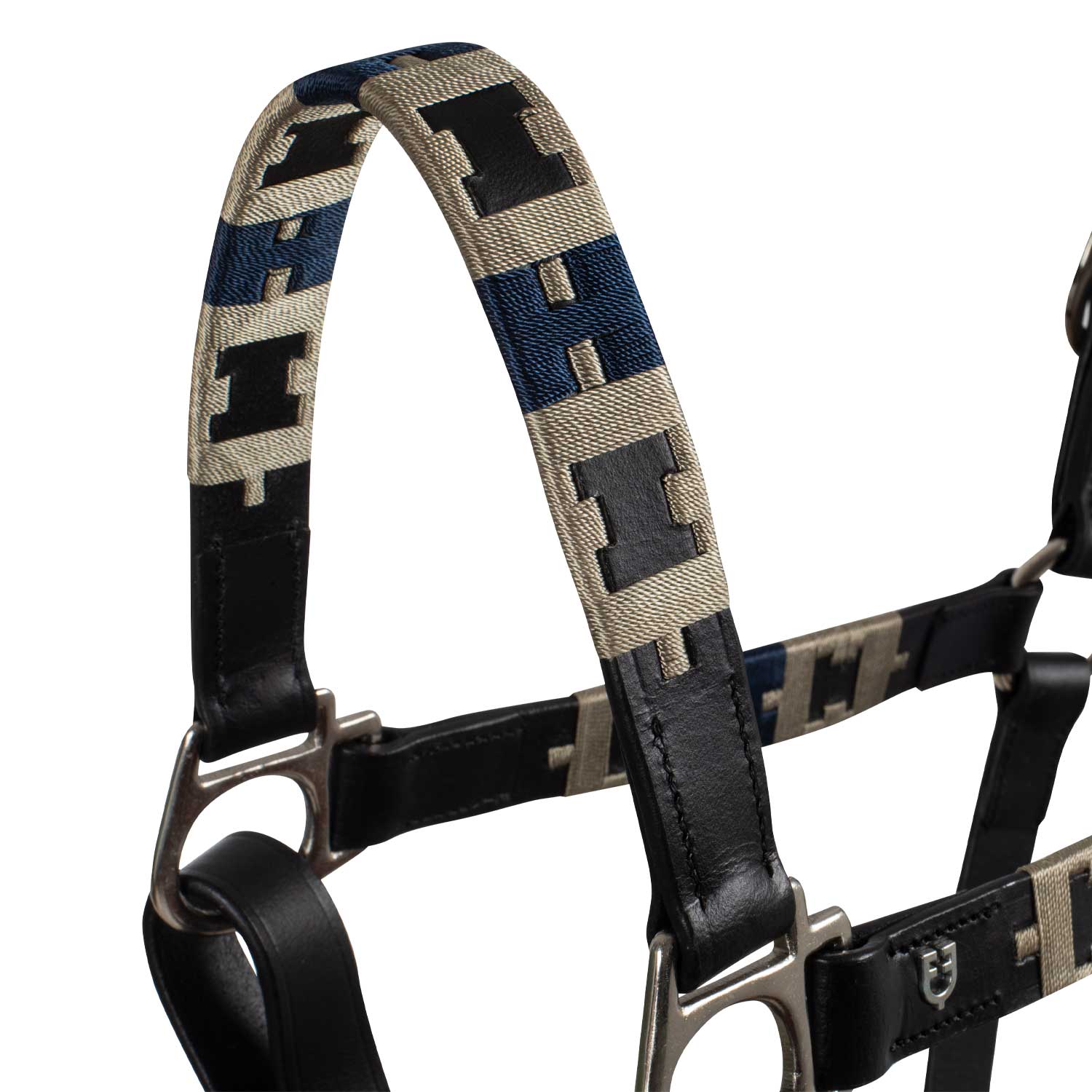 Equestro Leather Halter With Geometric Pattern - Image 3