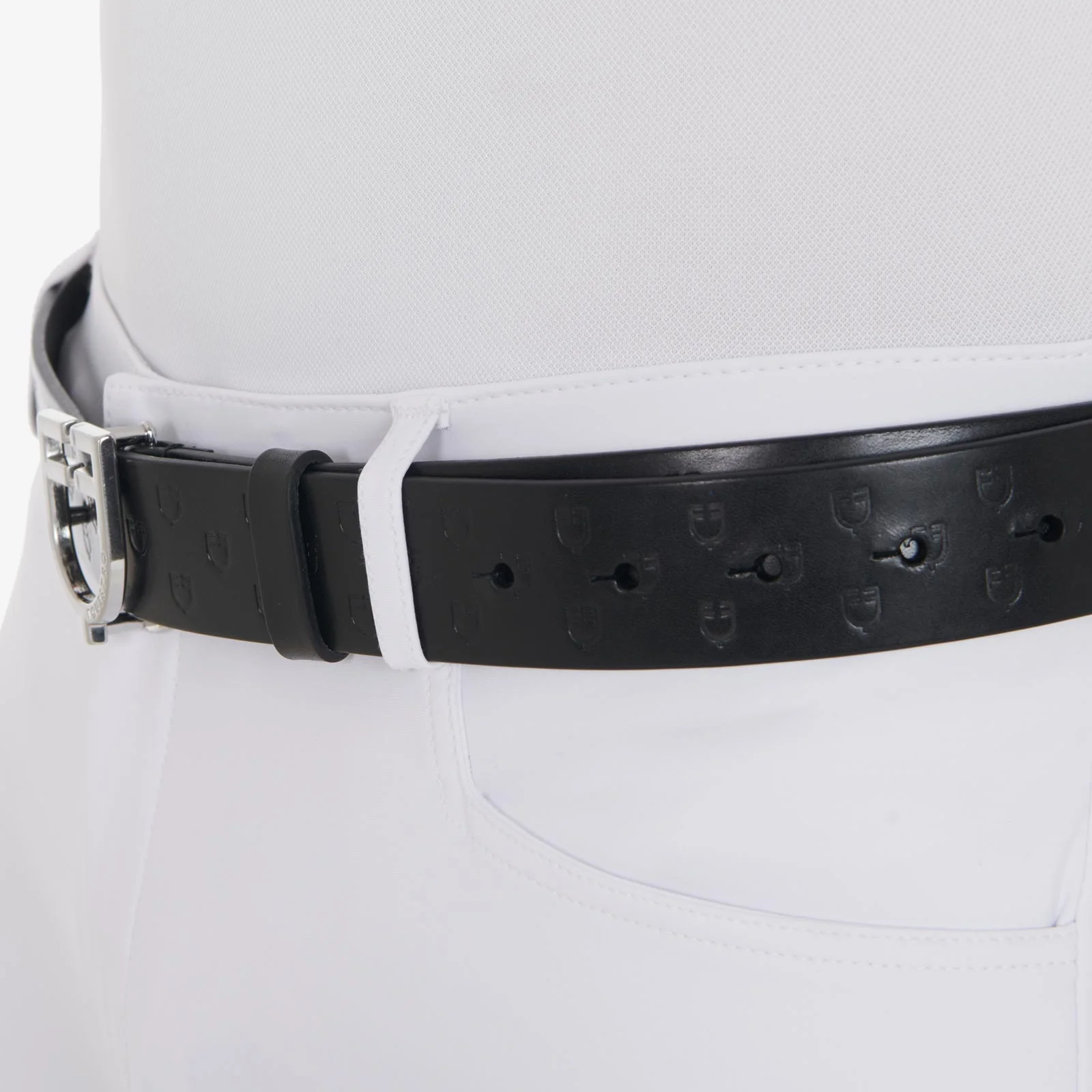 Equestro Leather Logo Belt With Logoed Buckle - Image 12