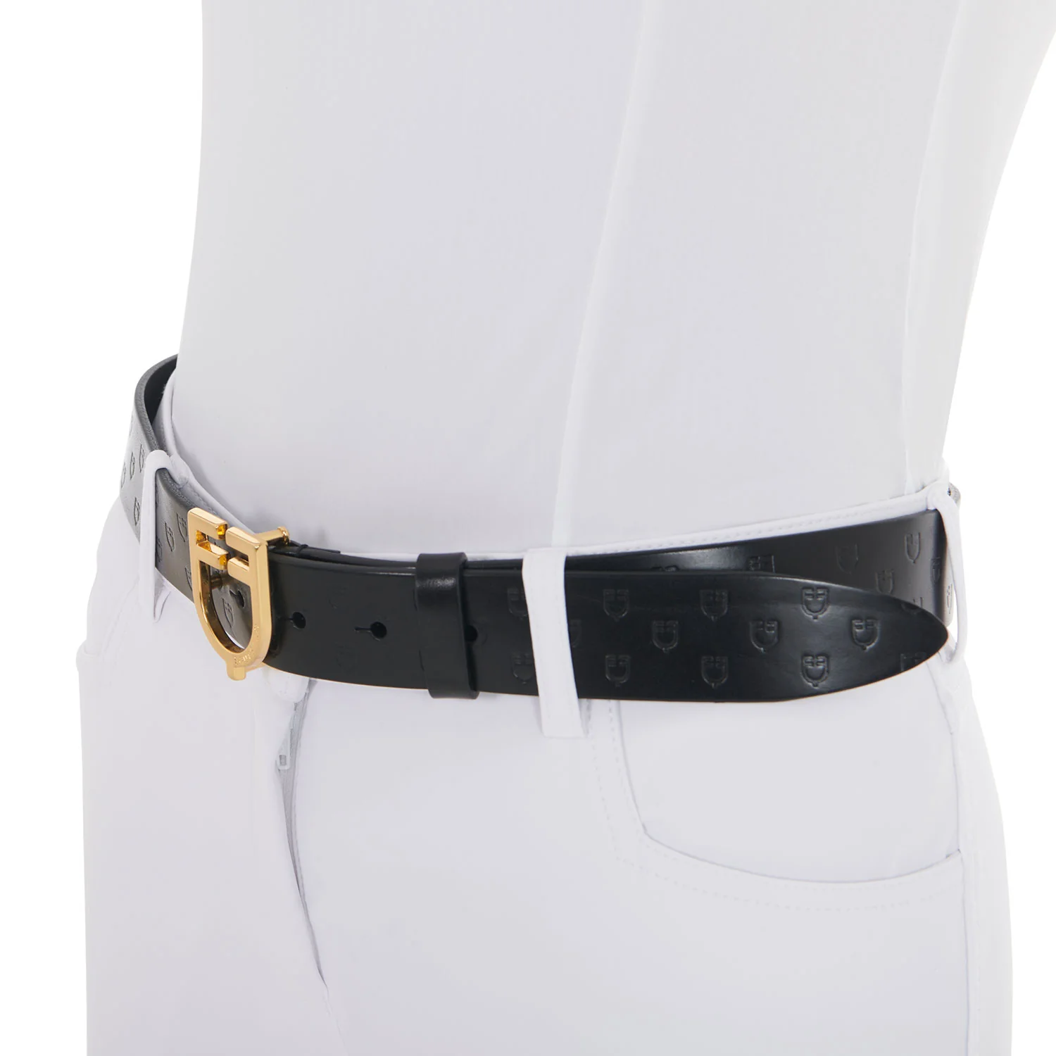 Equestro Leather Logo Belt With Logoed Buckle - Image 5