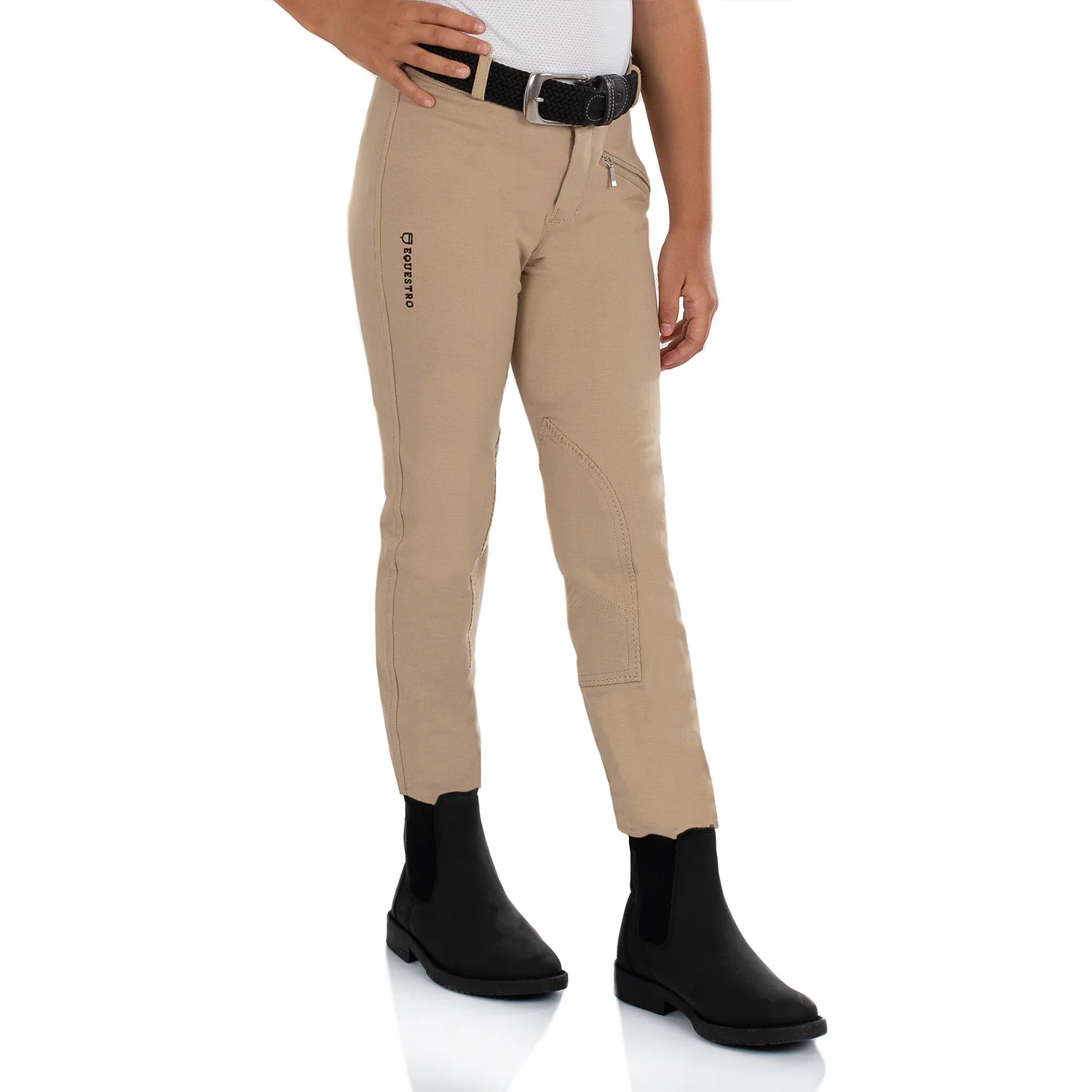 Equestro Leilani Model Junior Jodhpur Breeches In Stretch Material